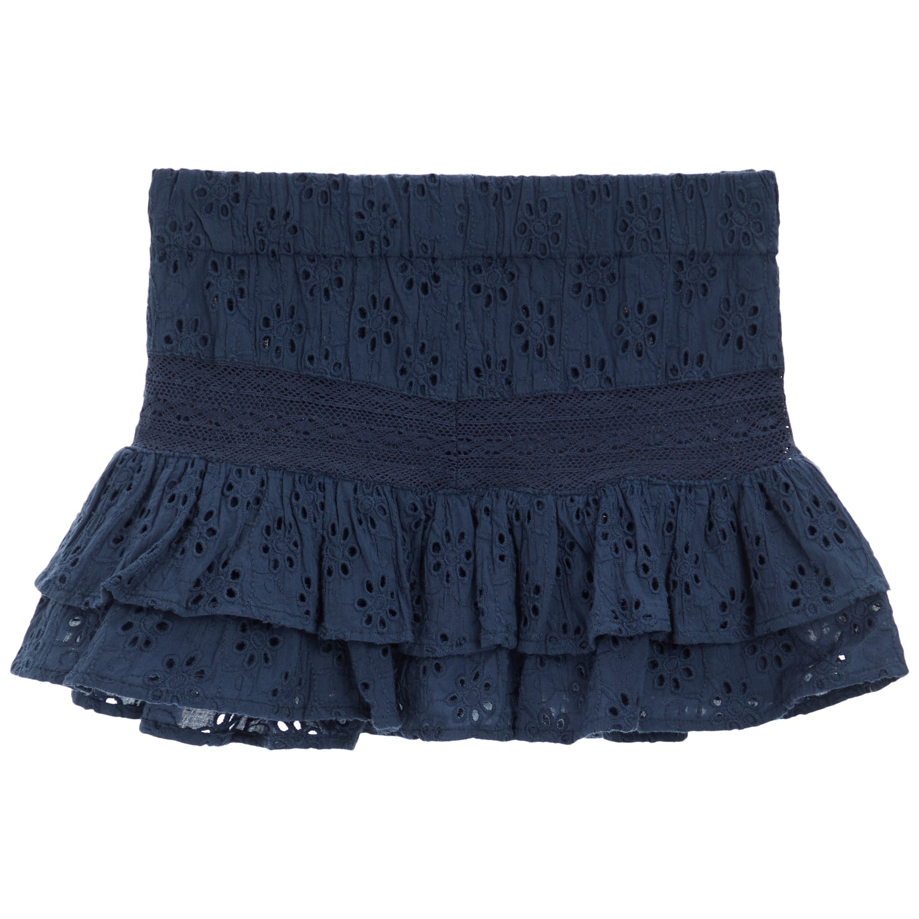 Eyelet Ruffle Skort