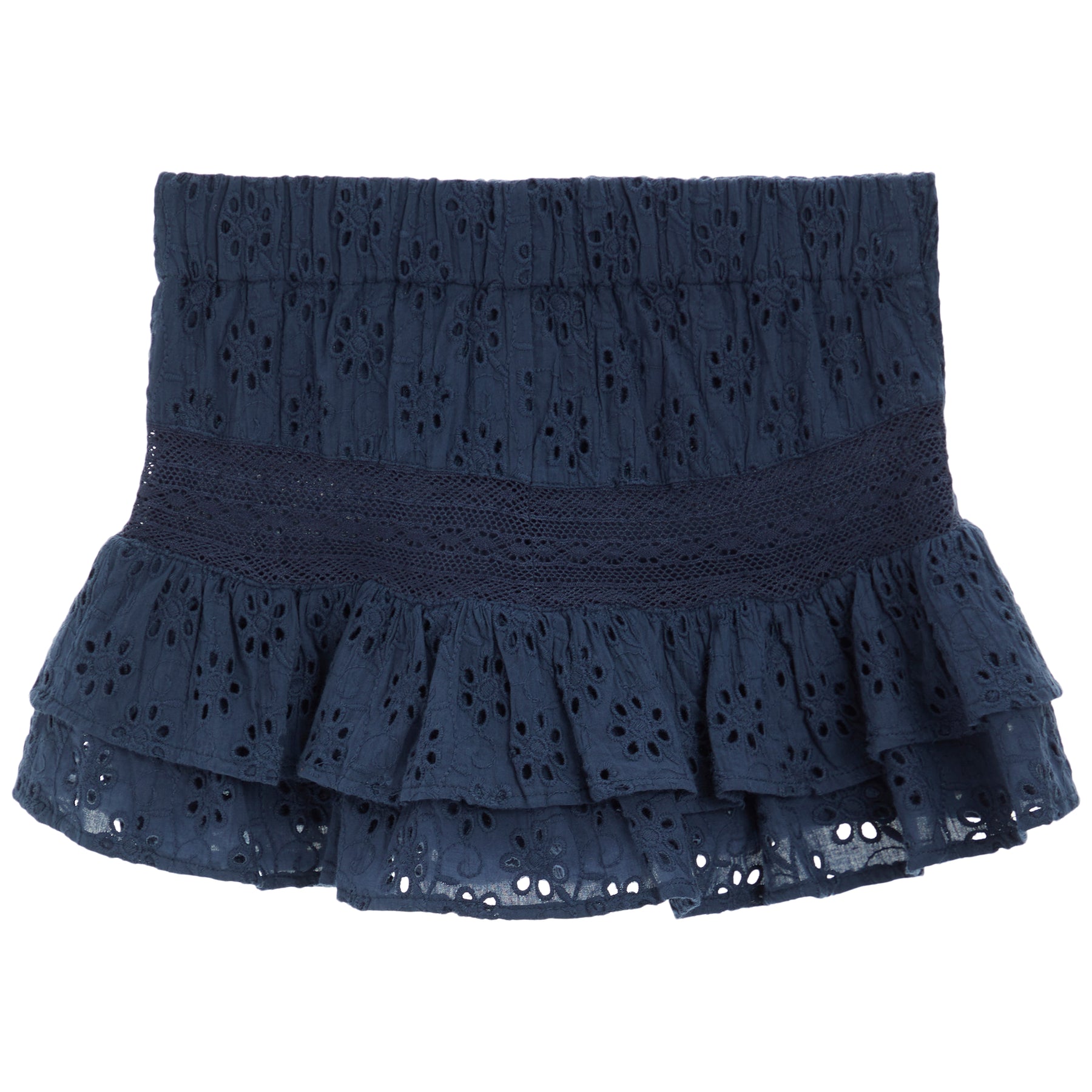 Eyelet Ruffle Skort