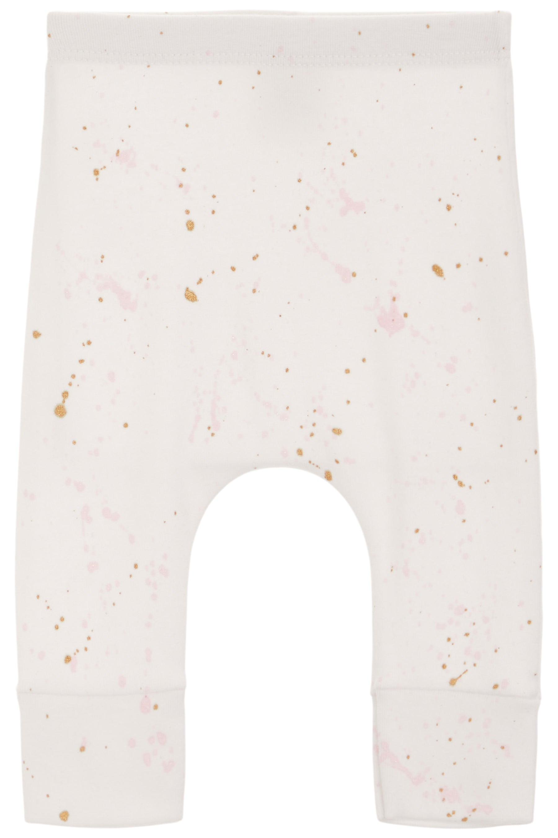 2 pc Harem Set- Pink/Gold Splatter