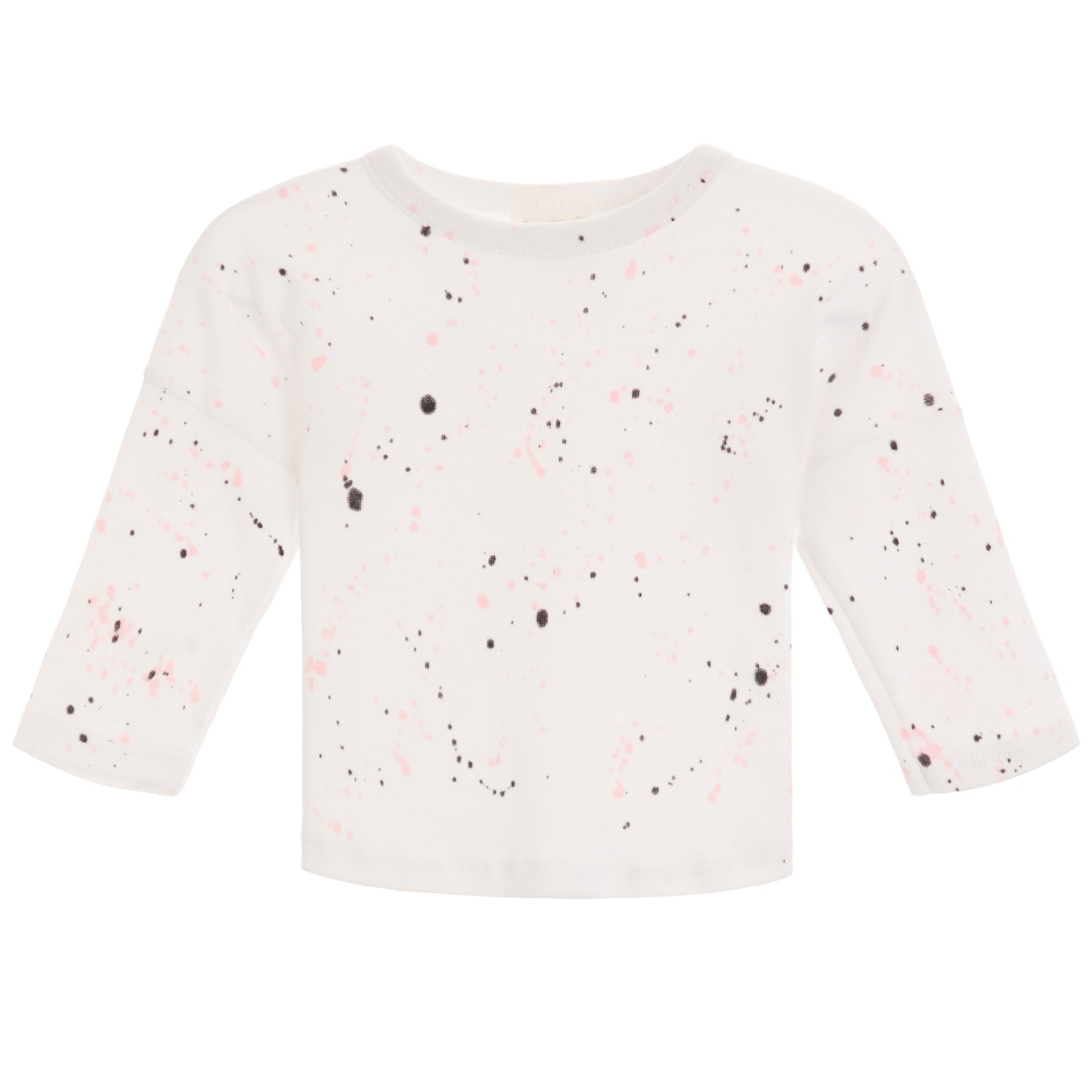 2 pc Harem Set- Pink/Black Splatter