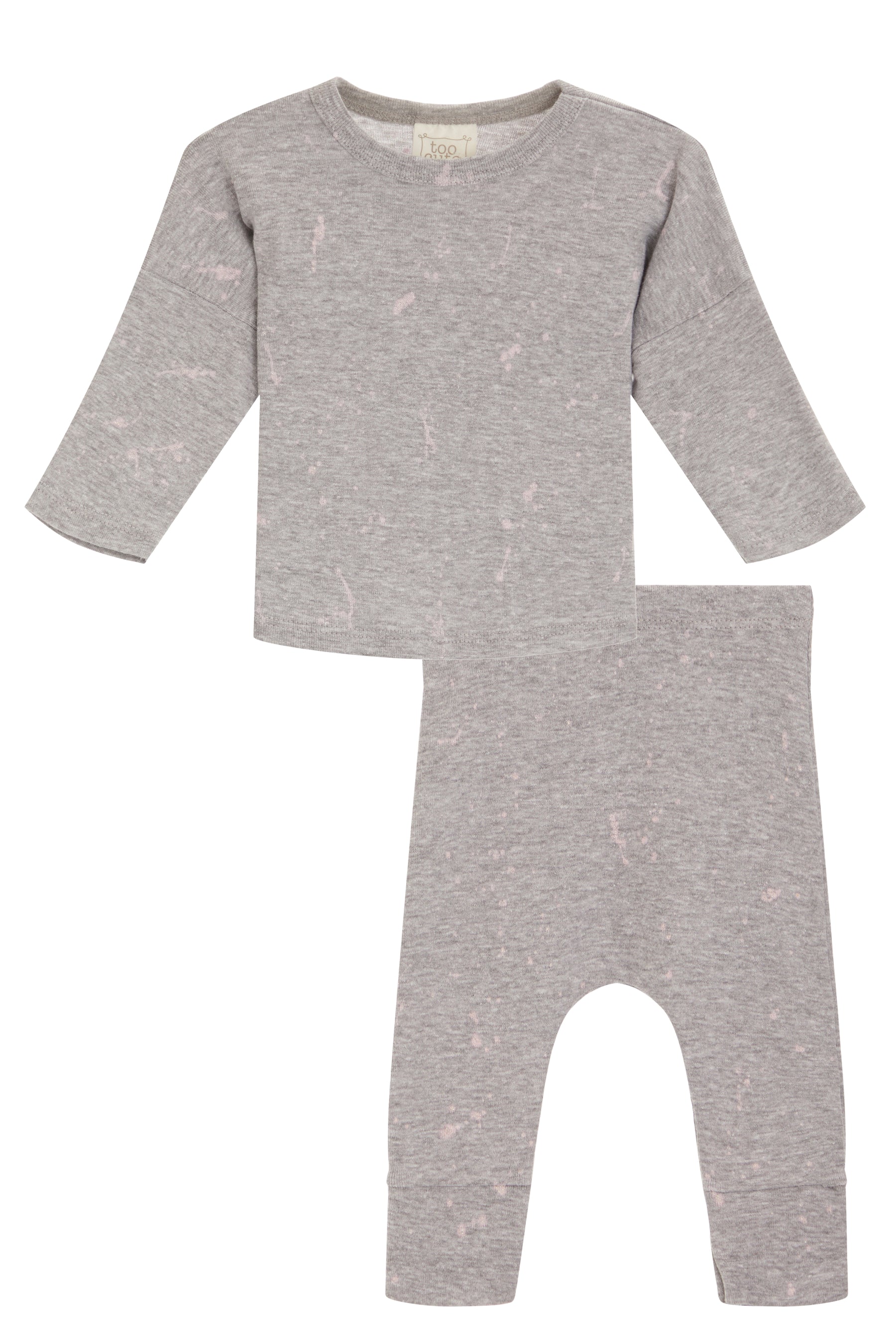 2 pc Harem Set- Pink Glitter Splatter