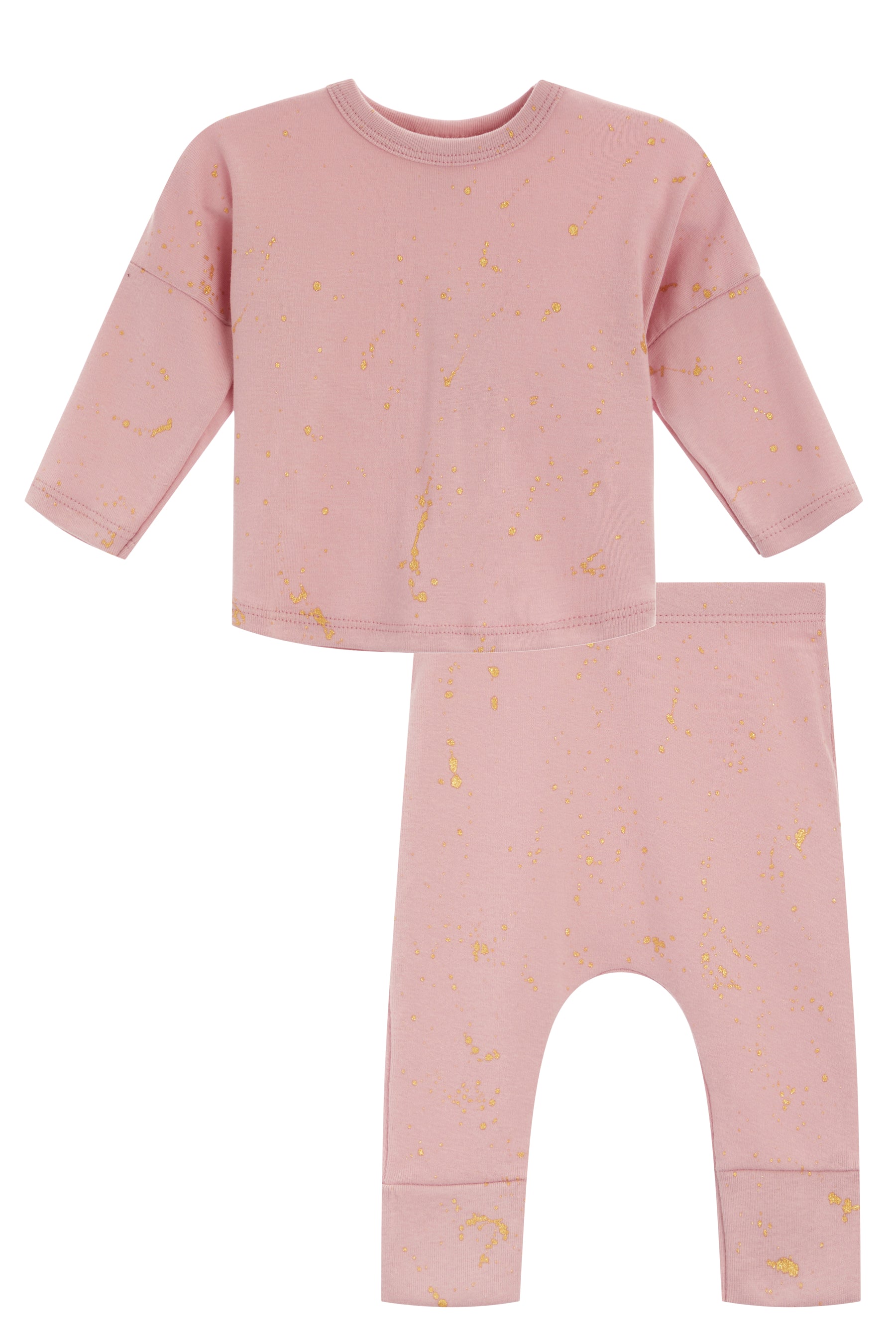 2 pc Harem Set- Gold Splatter