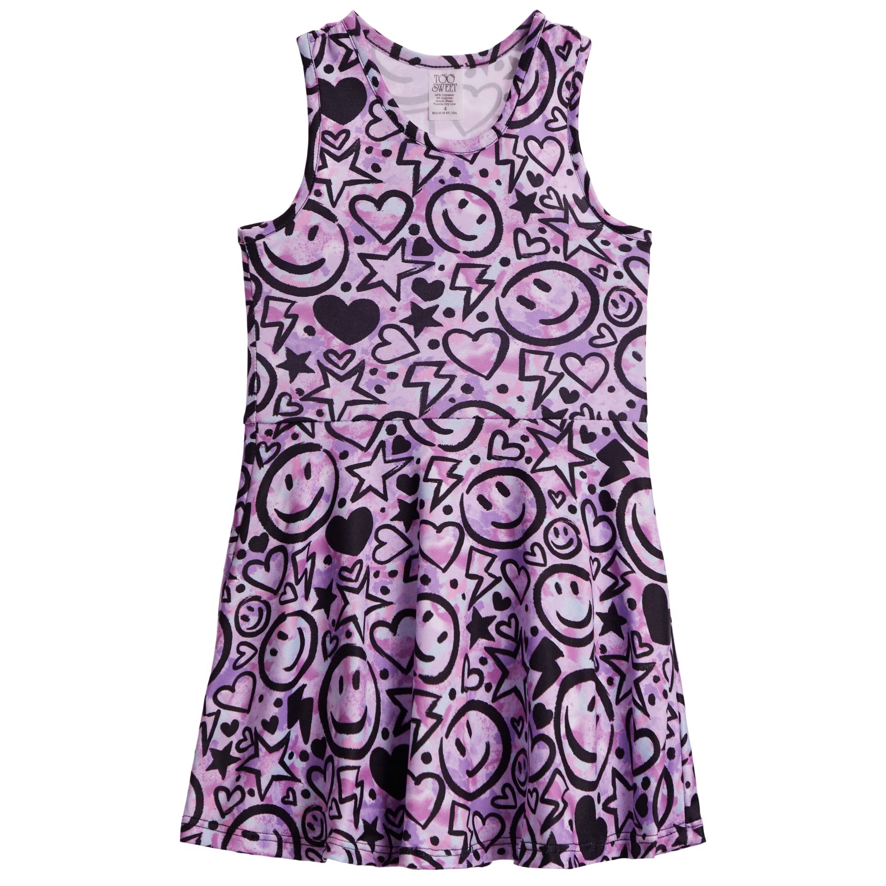 Racer Tank Dress Smiley Bolt