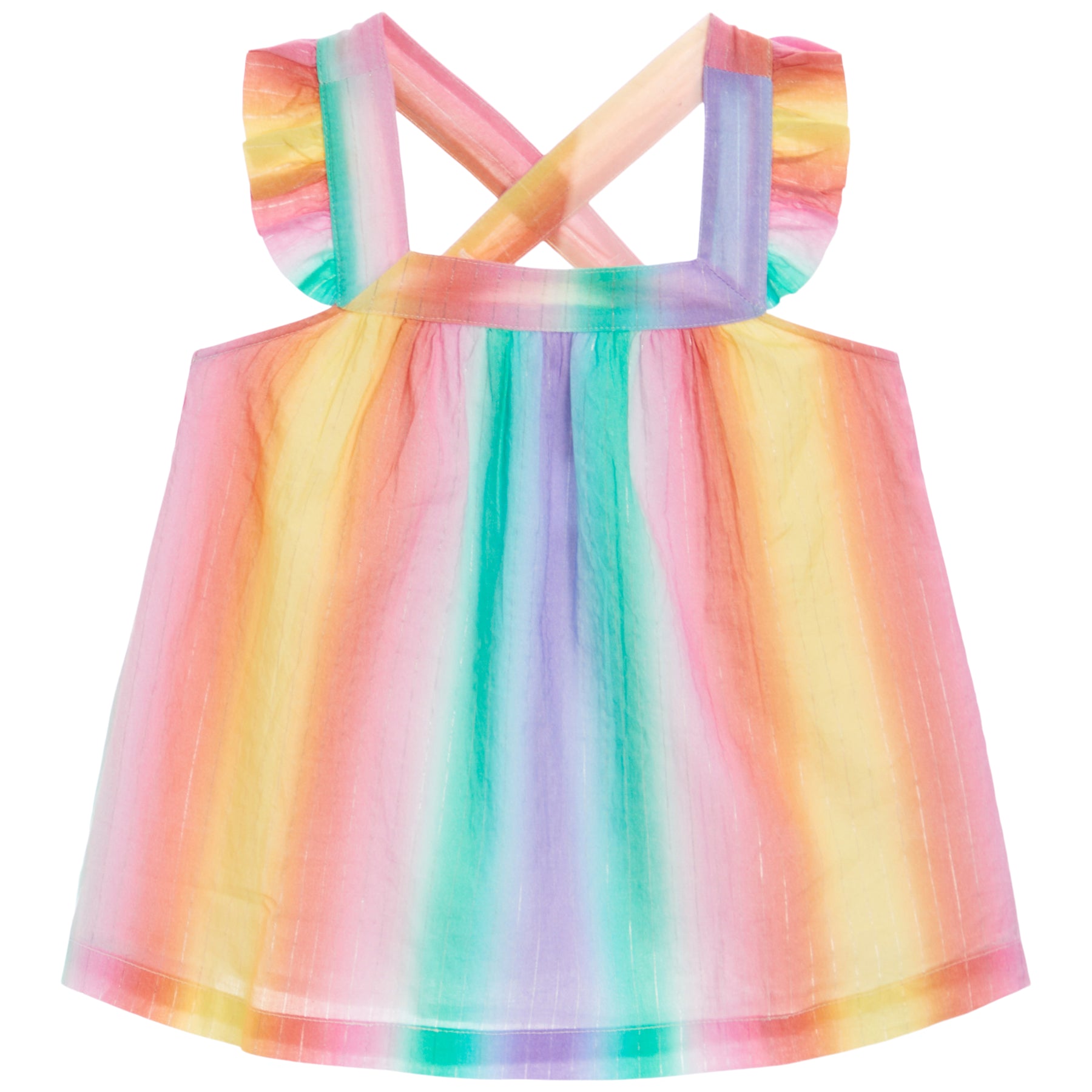Vertical Ombre Baby Destination Dress & Bloomer