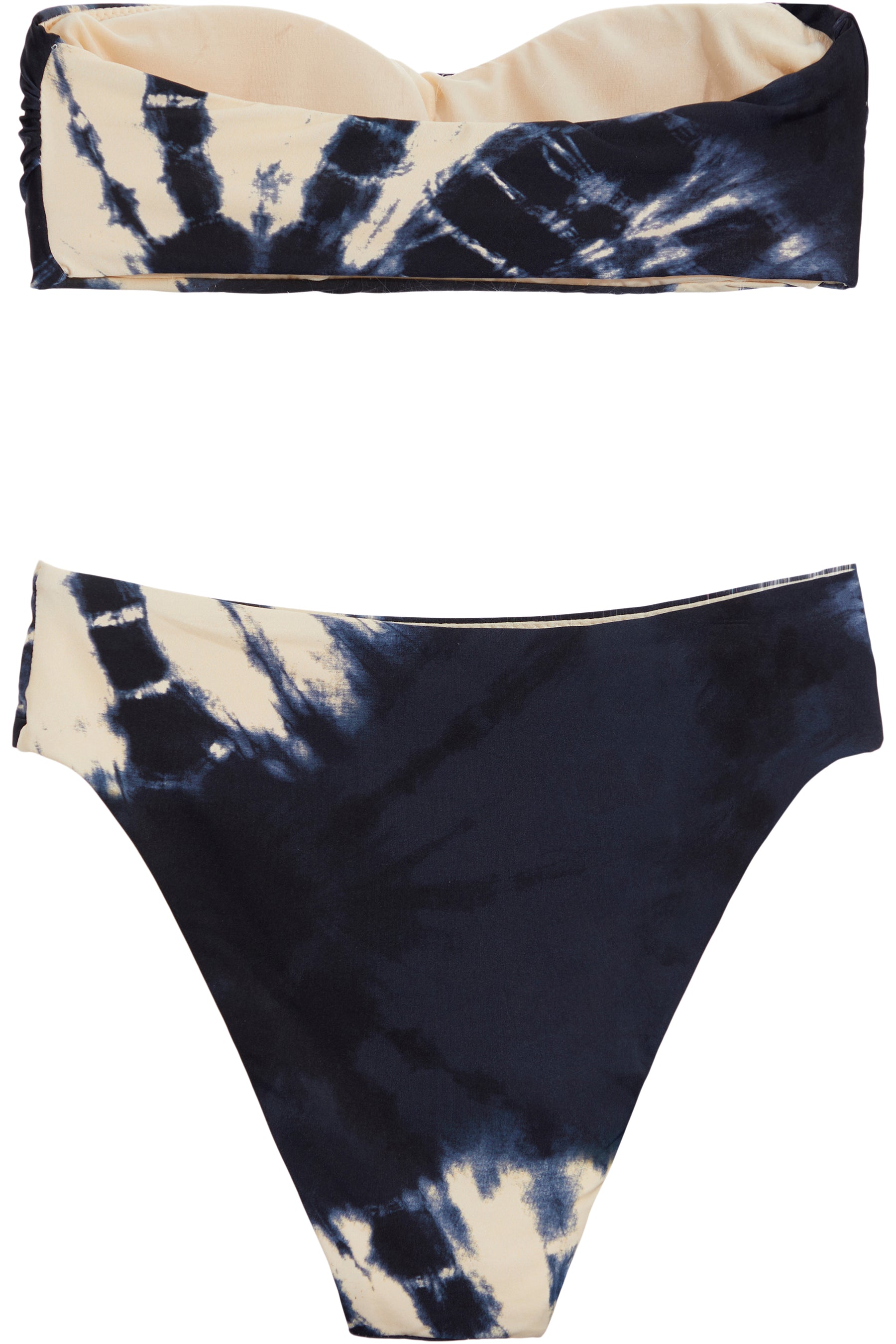 Tie Dye Bandeau Bikini Set