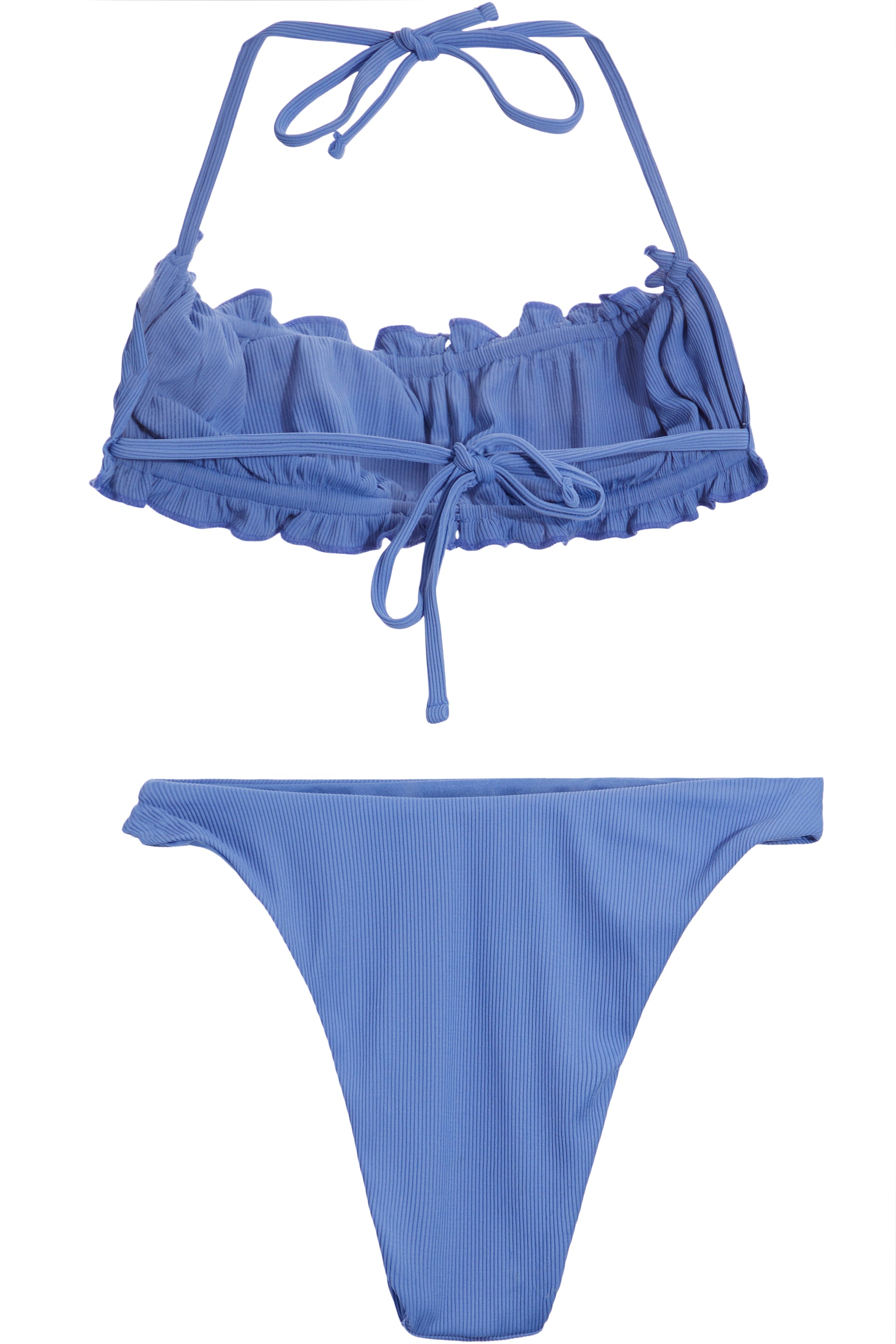 Cut Out Ribbed Bikini Set