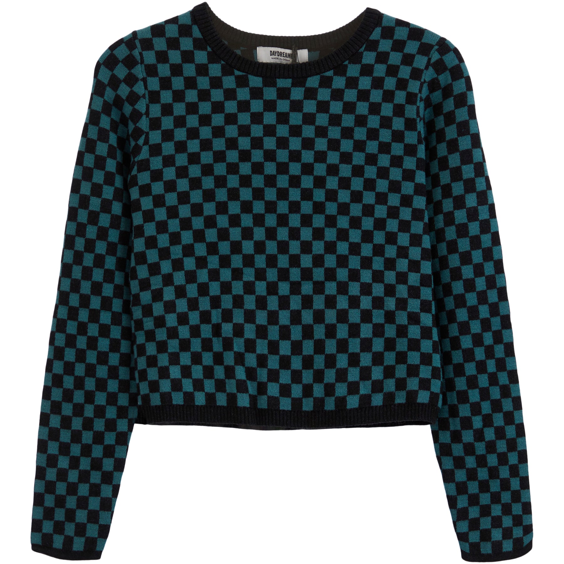 Check Fitted Long Sleeve