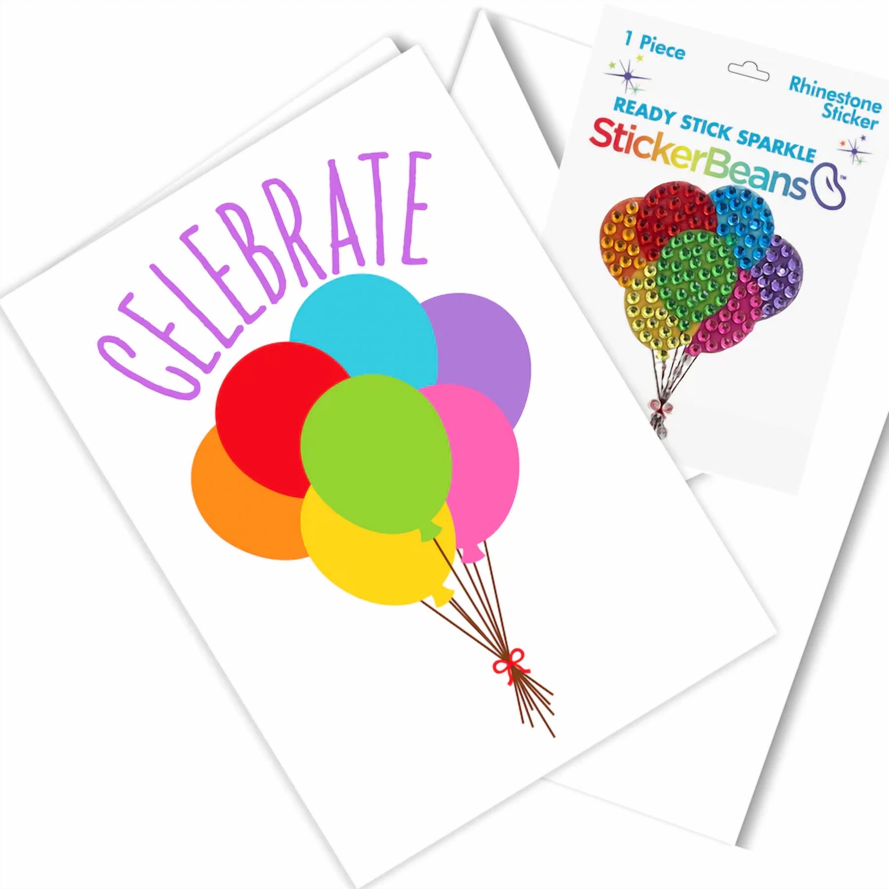 Celebrate Card & Sticker Bean