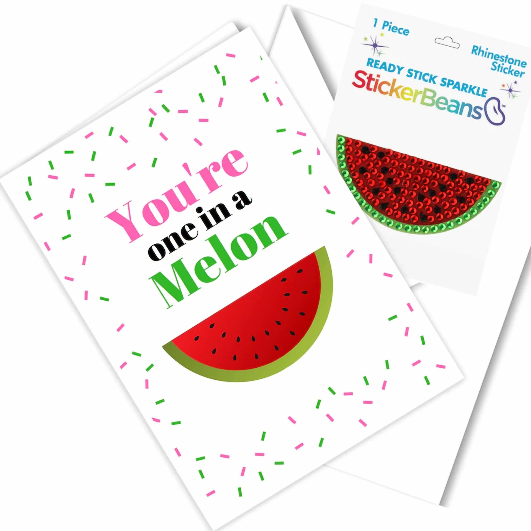 Watermelon Sticker Combo Greeting Card