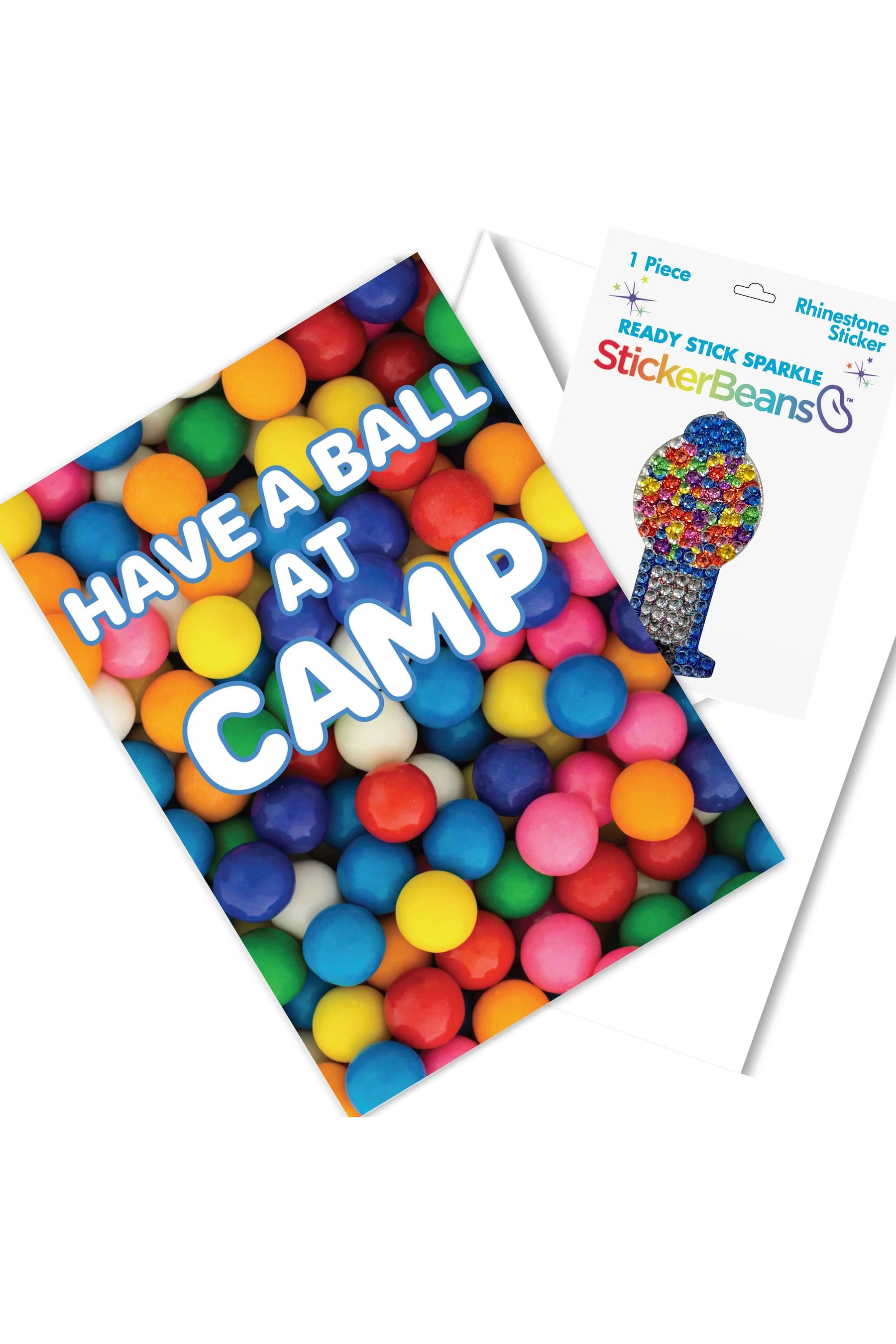 Blue Gumballs Greeting Card
