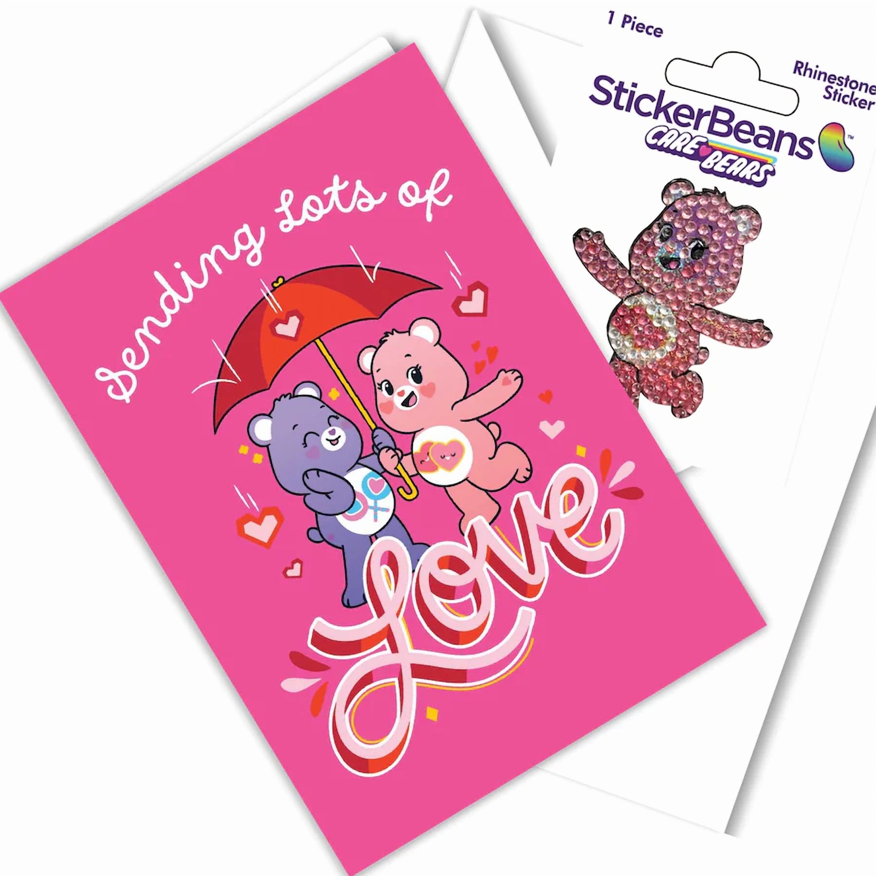 Care Bears Greeting Card & Stickerbeans