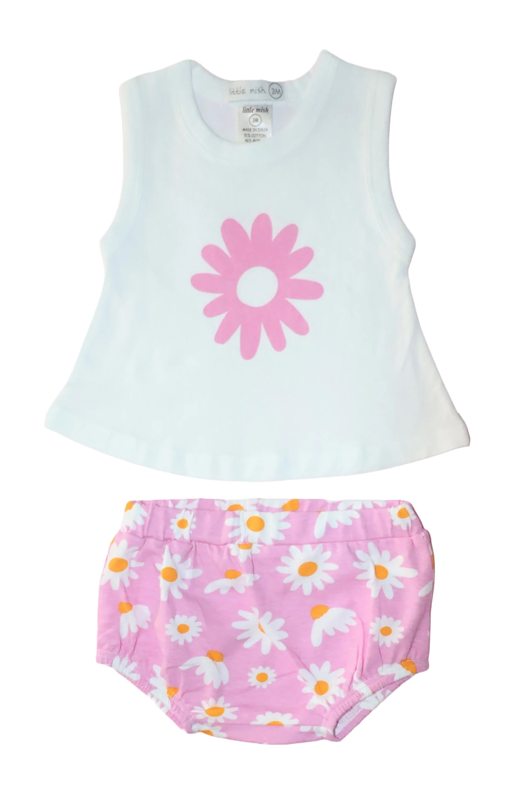 Swing Diaper Set- Pink Daisy