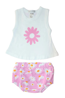 Swing Diaper Set- Pink Daisy