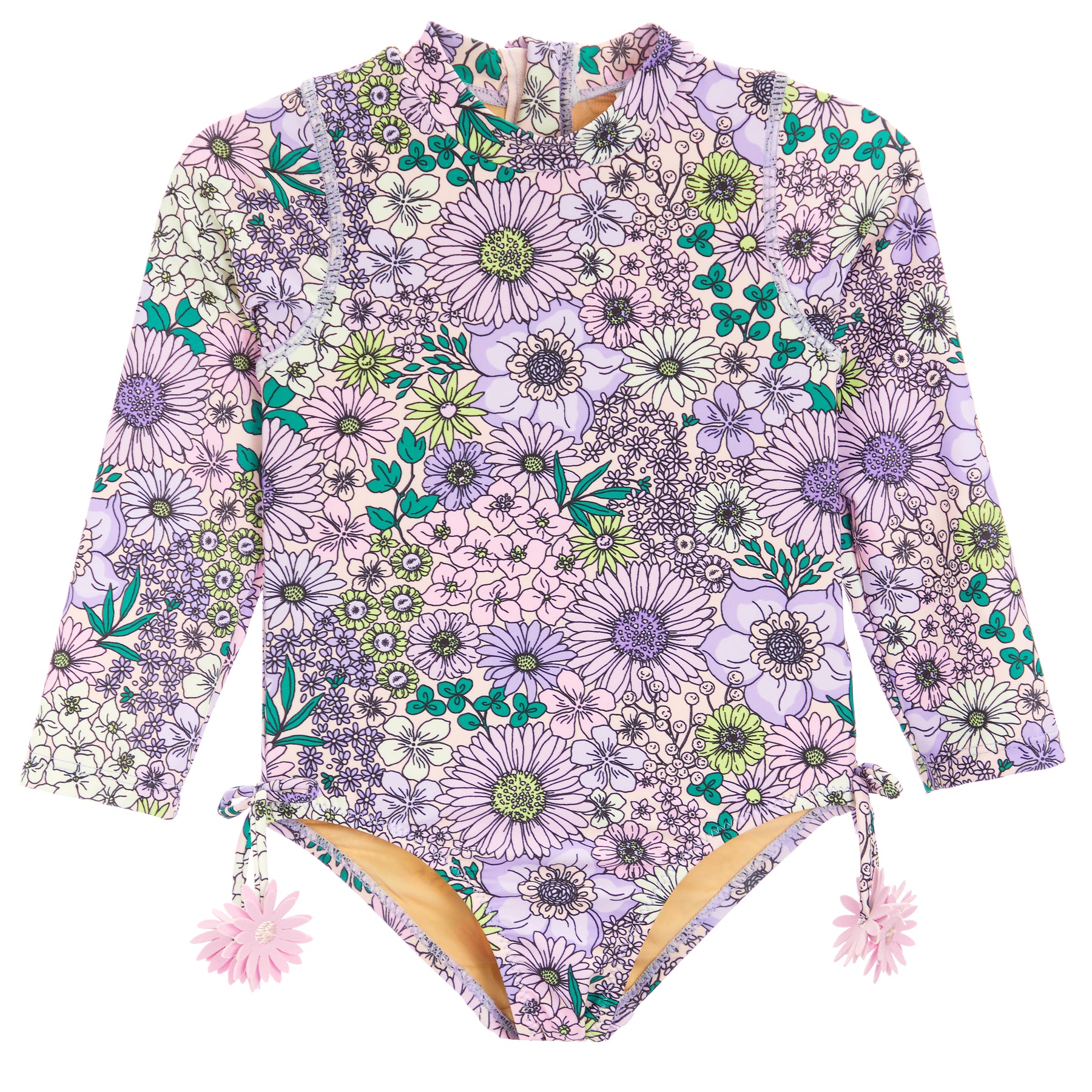 Long Sleeve Mod Floral Suit