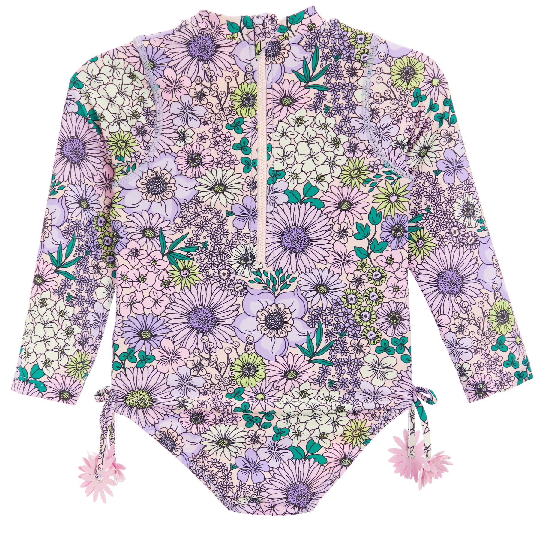 Long Sleeve Mod Floral Suit