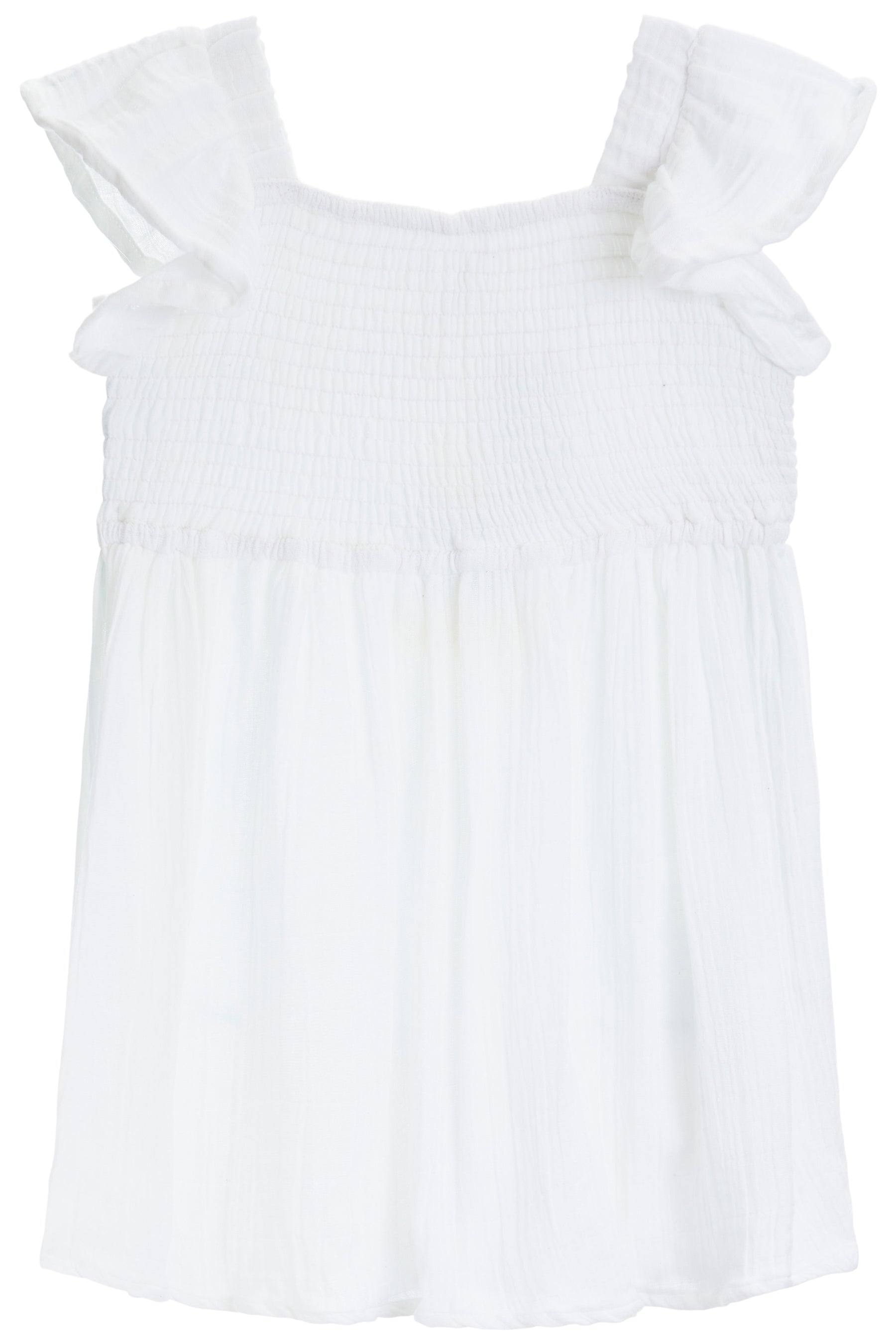 Smocked Gauze Dress