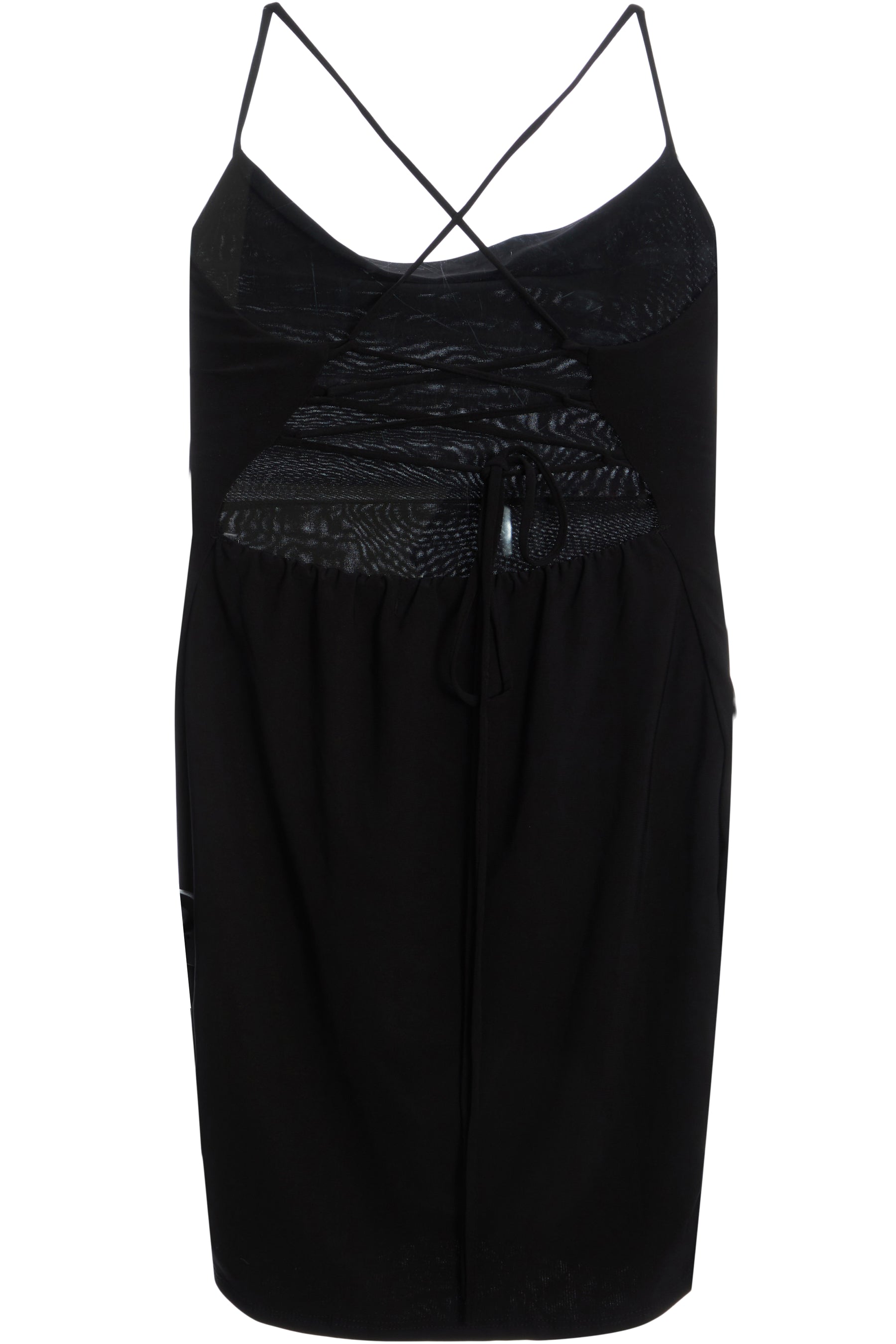 Cowl Neck Criss Cross Mini Dress