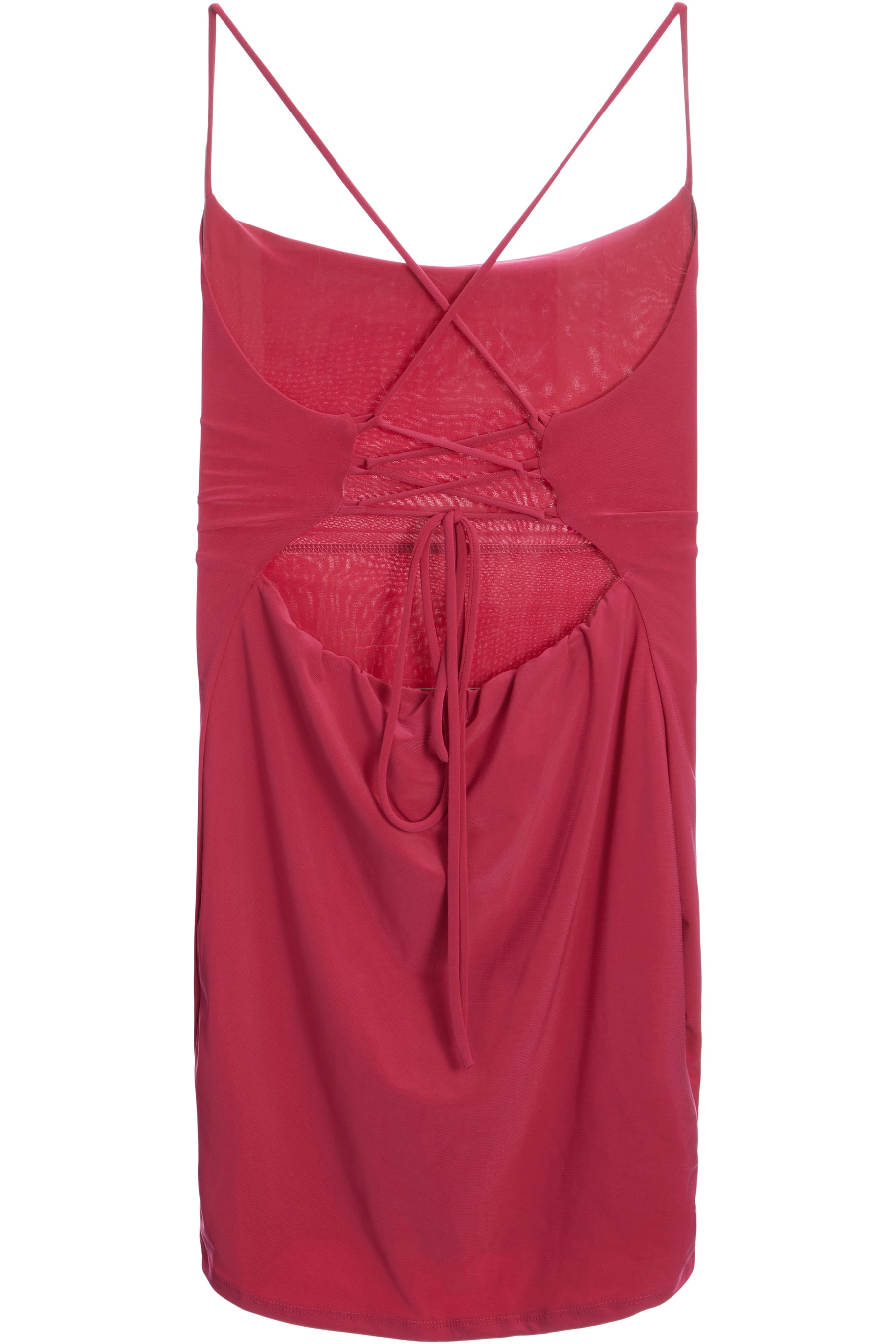 Cowl Neck Criss Cross Mini Dress