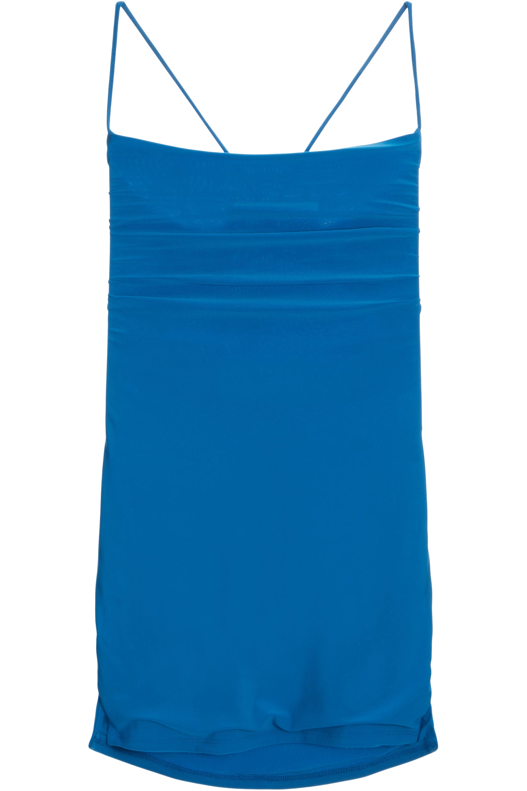 Cowl Neck Criss Cross Mini Dress