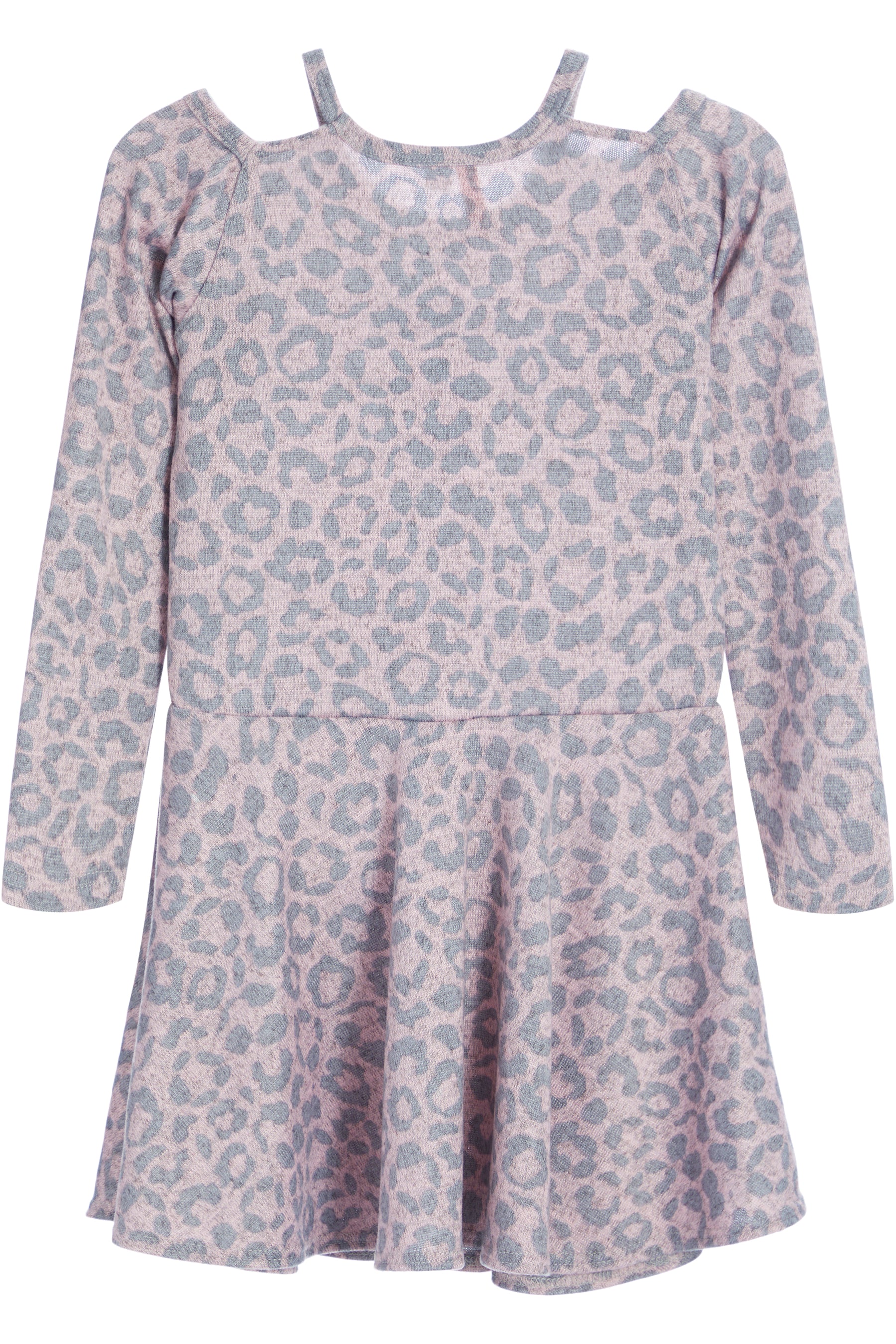 Animal Print Open Shoulder Dress