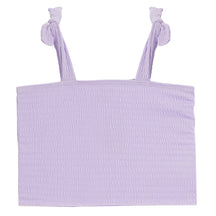 Tie Shoulder Textured Top