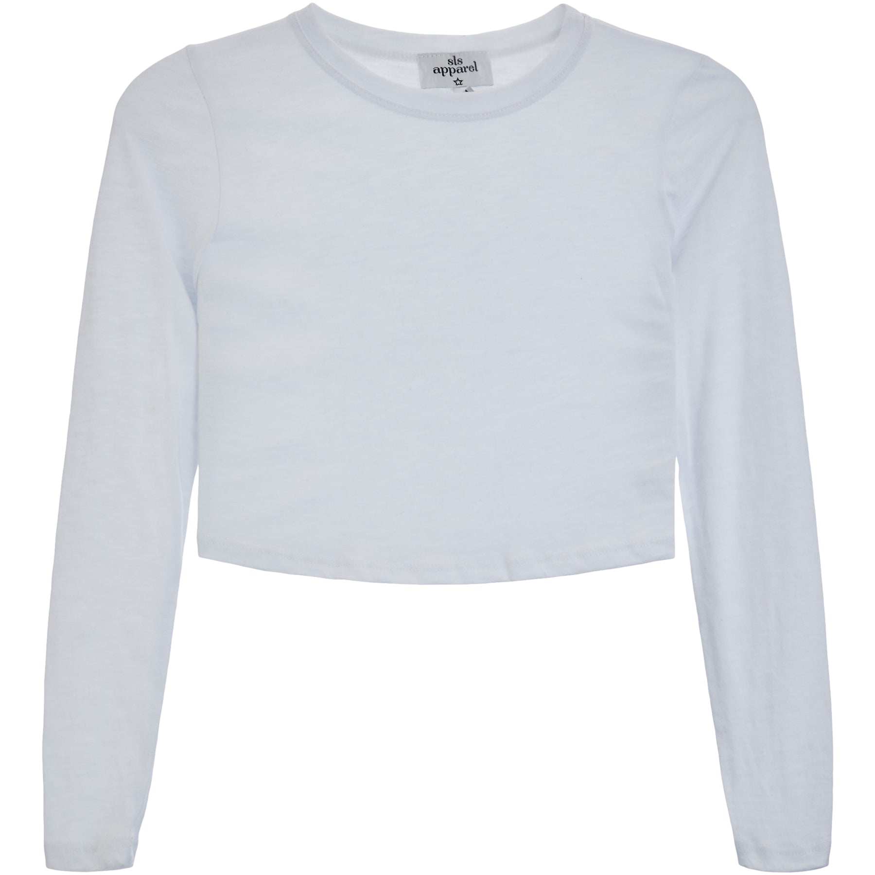 Slub Long Sleeve Crop Tee