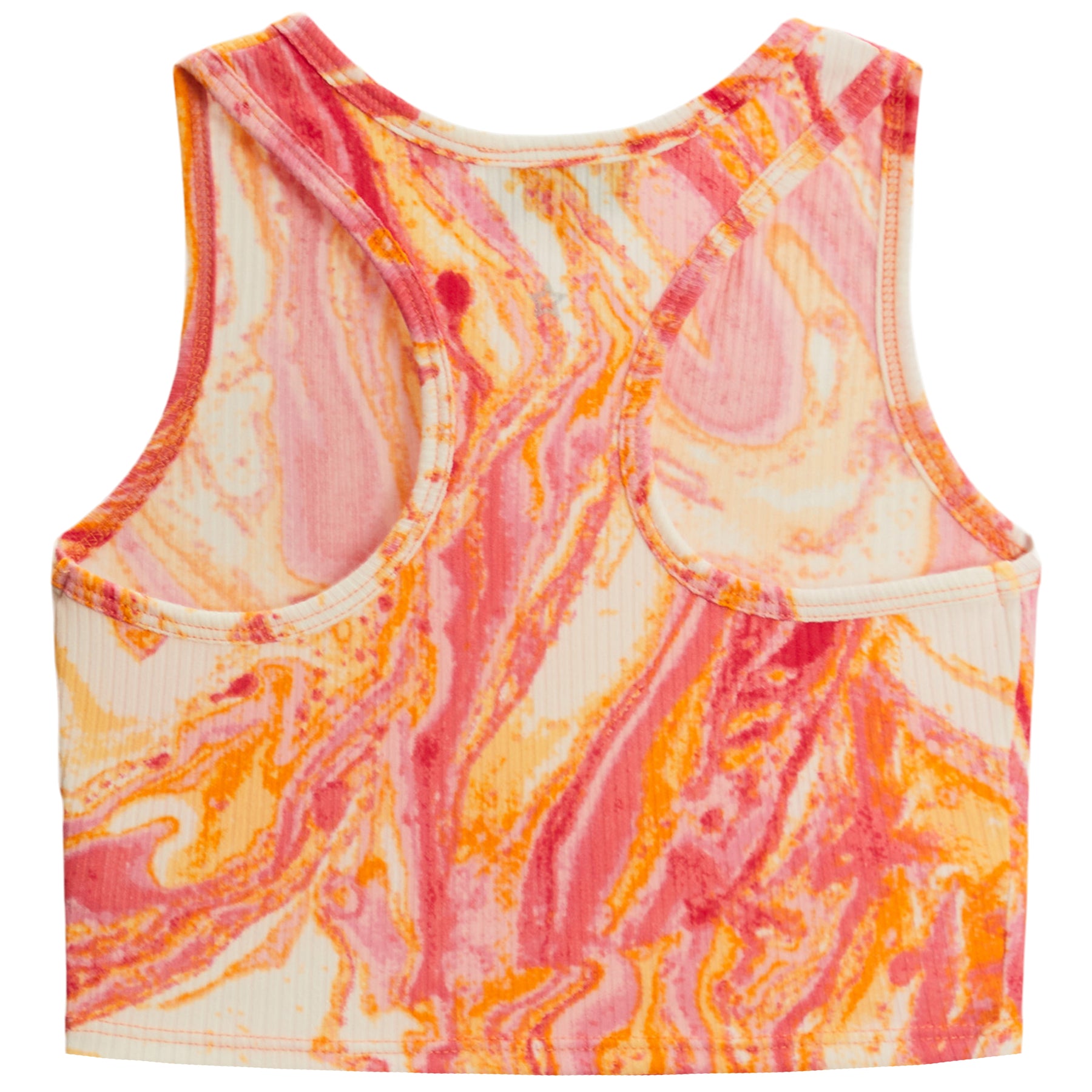 Marble Swirl Notch Neck Racerback Tank