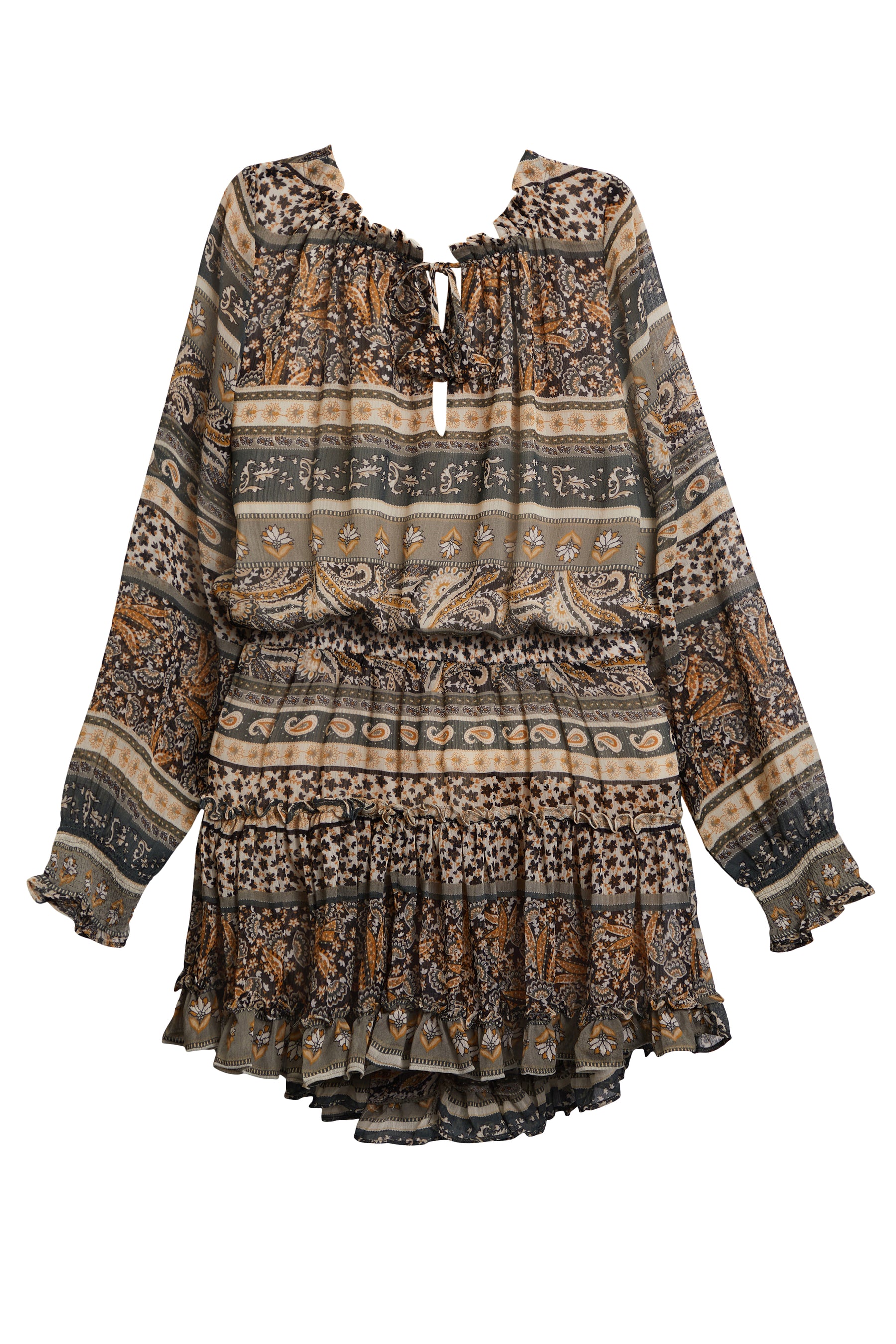 Paisley Smocked Waist dress