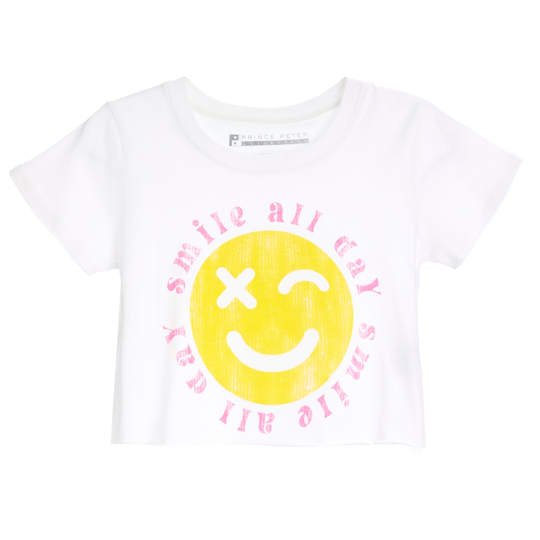 Smile All Day Crop Tee