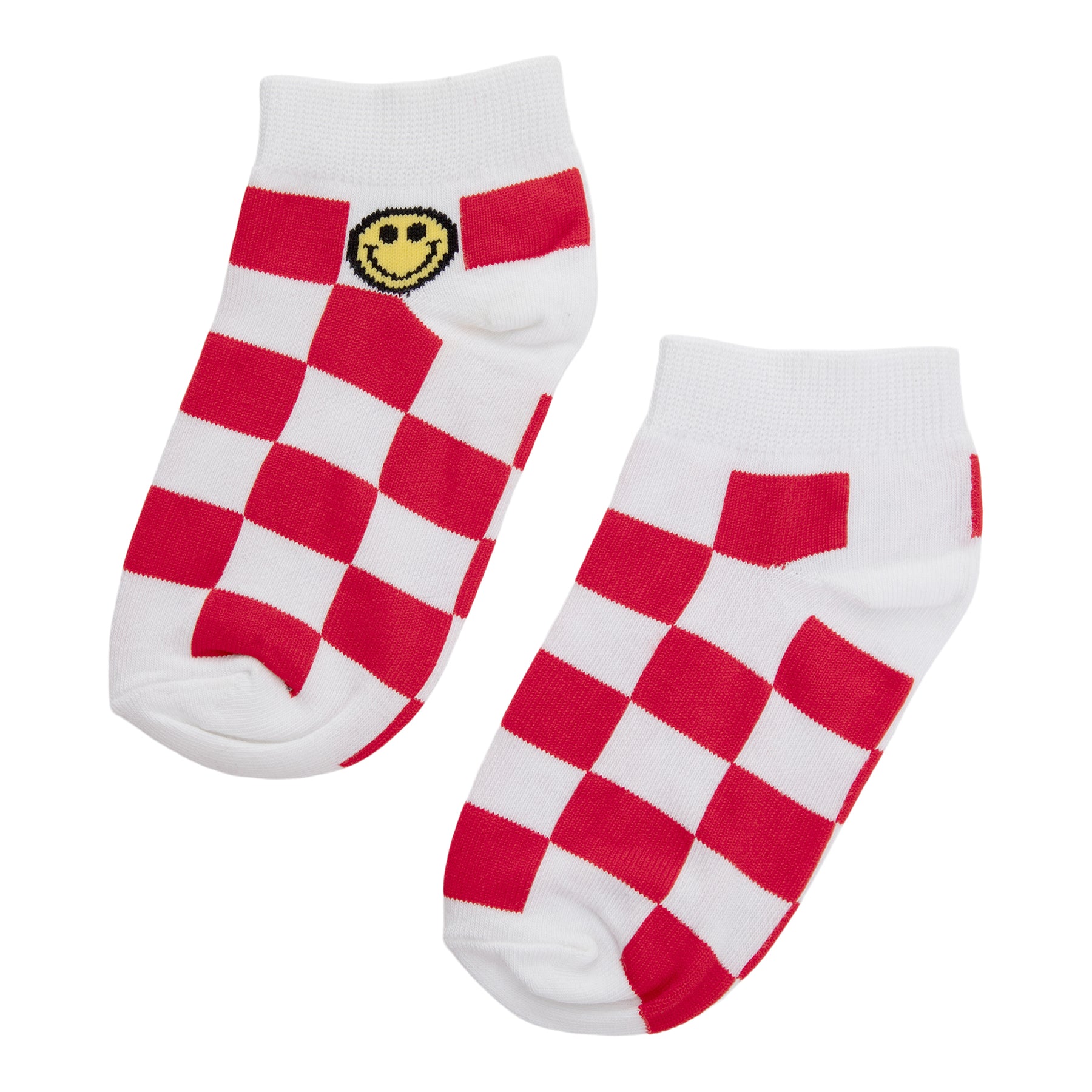 Checkered Smiley Sock