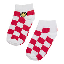 Checkered Smiley Sock
