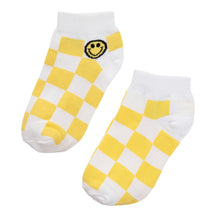 Checkered Smiley Sock
