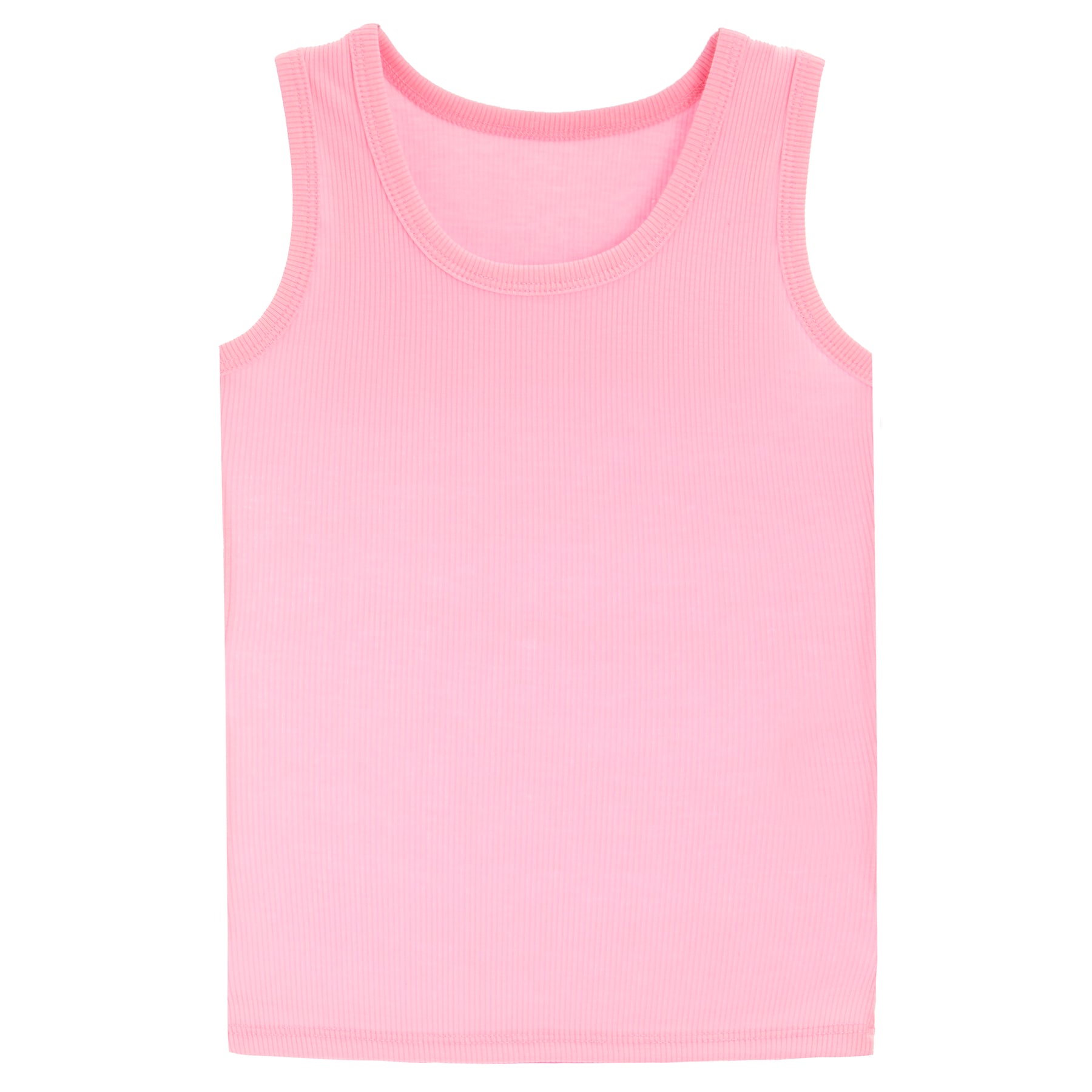 Solid Ribbed Tank Top