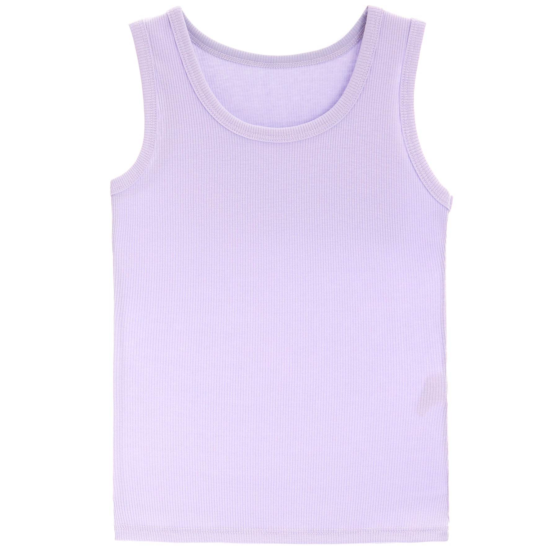 Solid Ribbed Tank Top