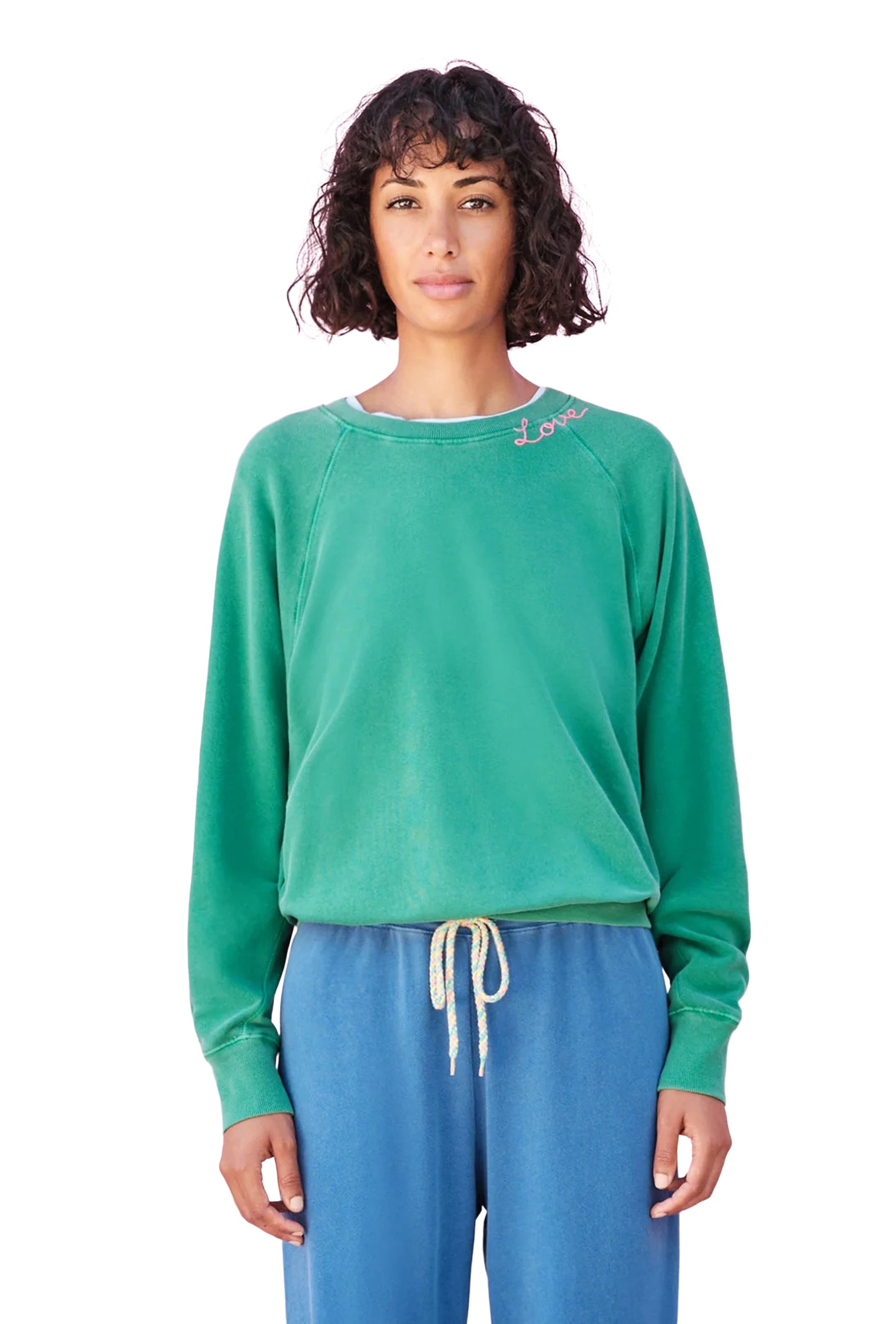 Love Embroidered Sweatshirt