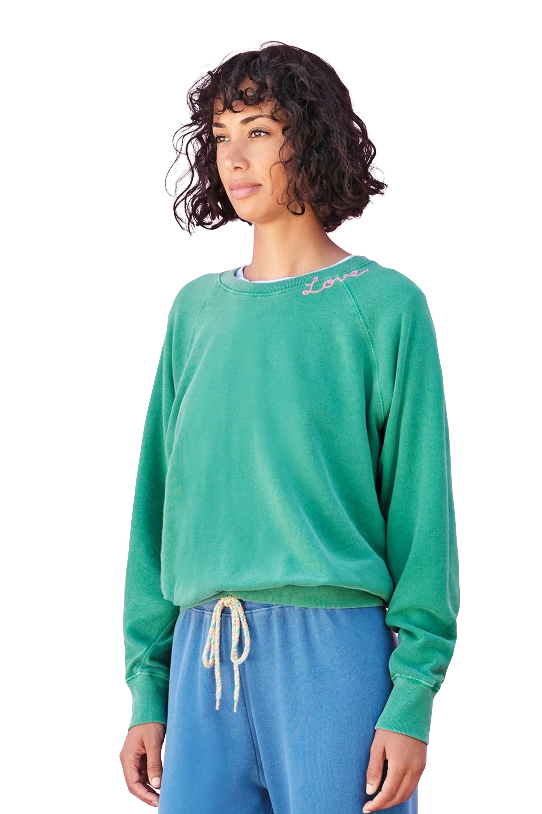 Love Embroidered Sweatshirt