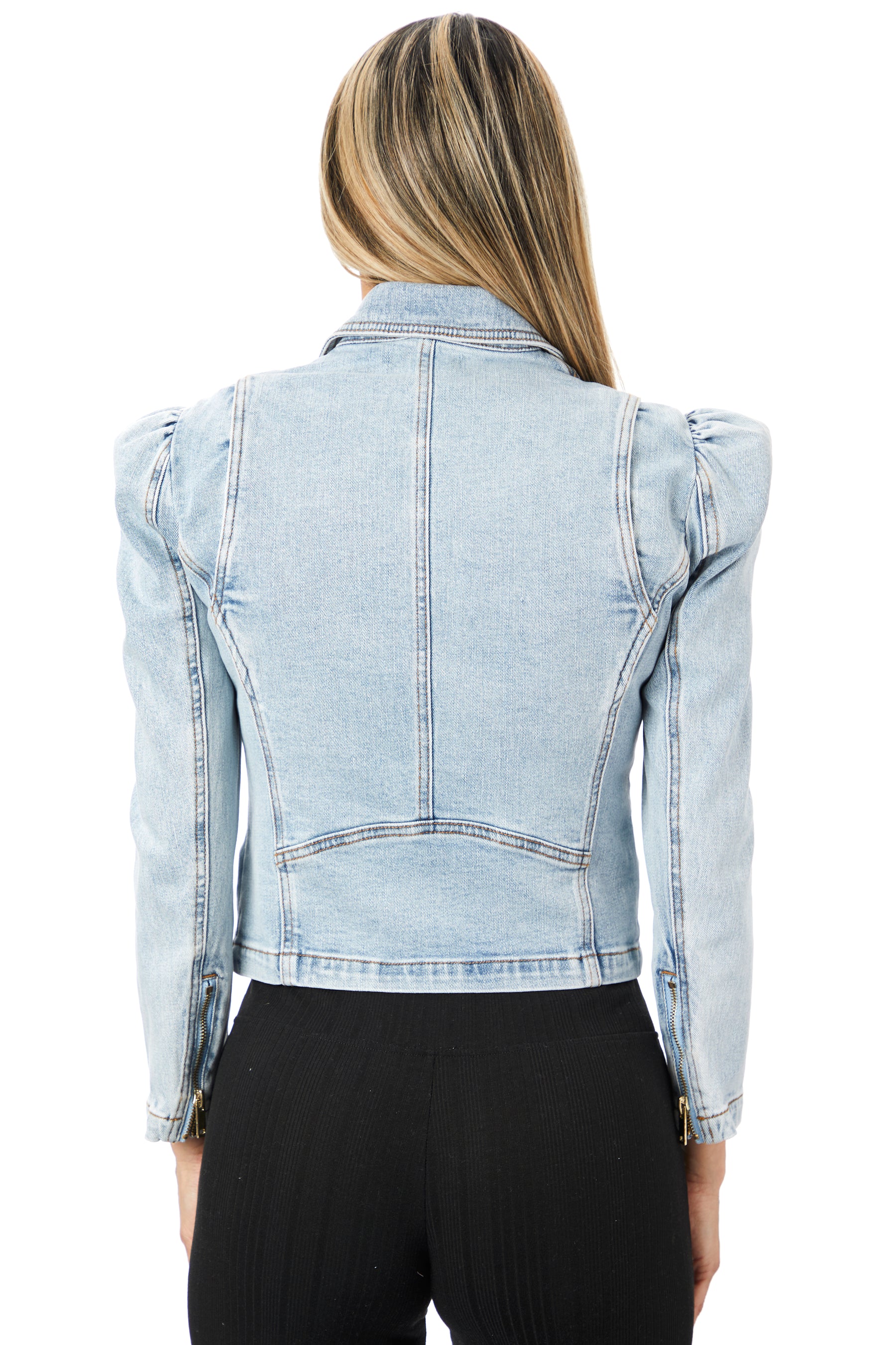Azul Denim Moto Jacket