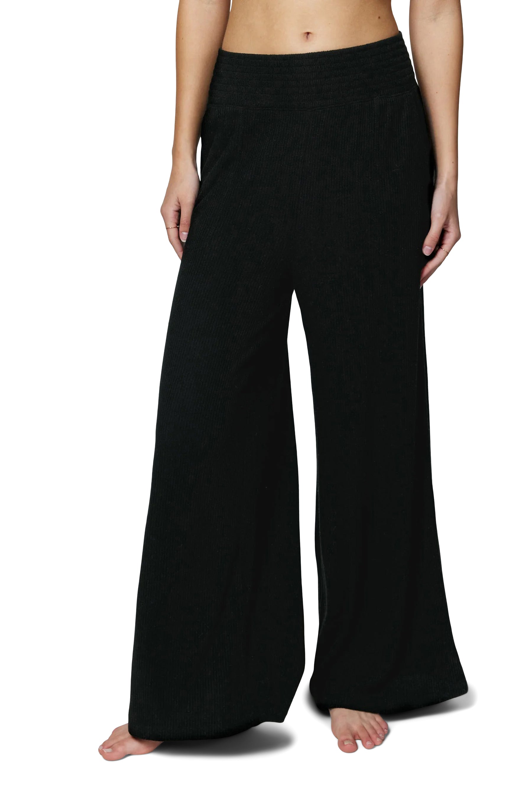 Ballet Rib Wide Leg Pant
