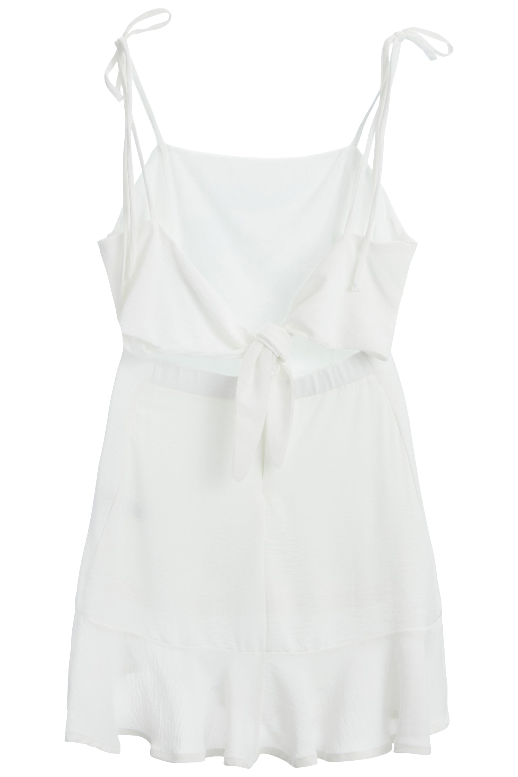 Paisley Tie Back Ruffle Dress