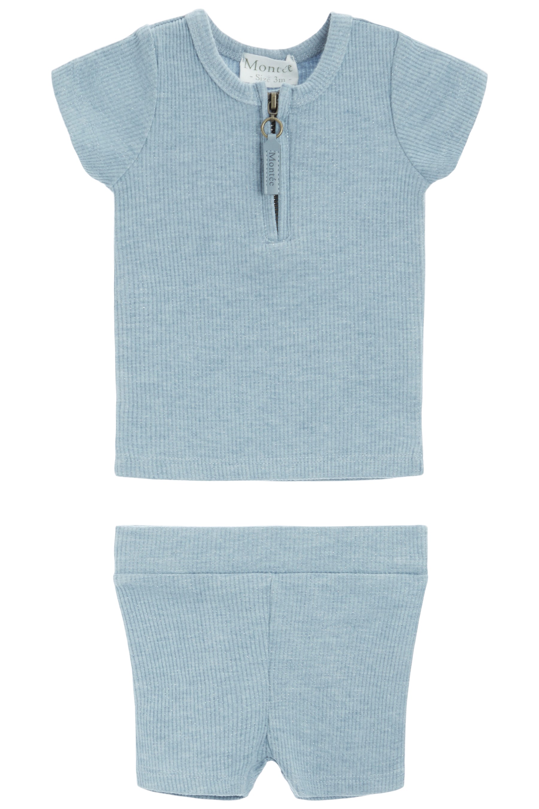 Soft Ribbed Short Set