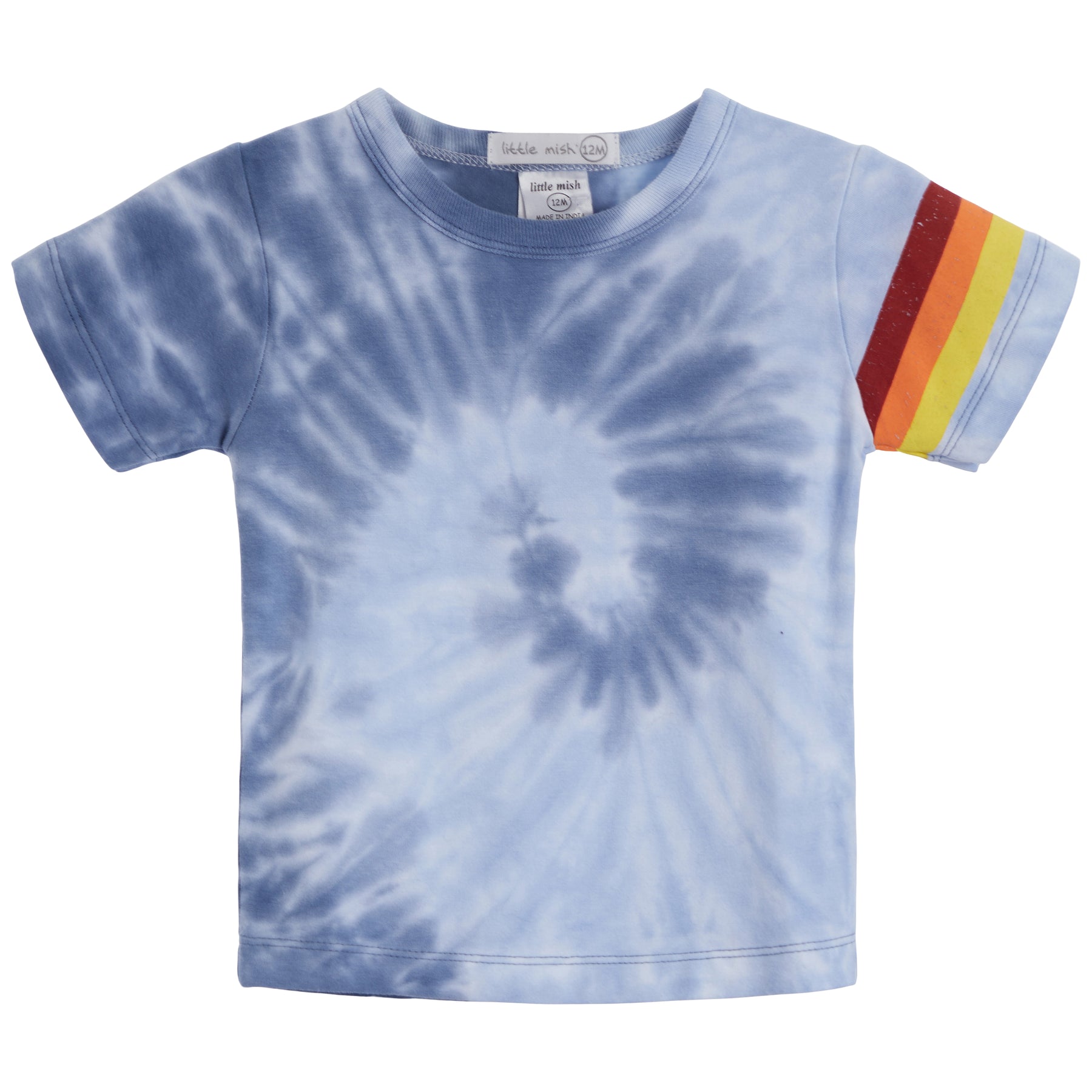 Tee & Shorts Set- Denim Tie Dye