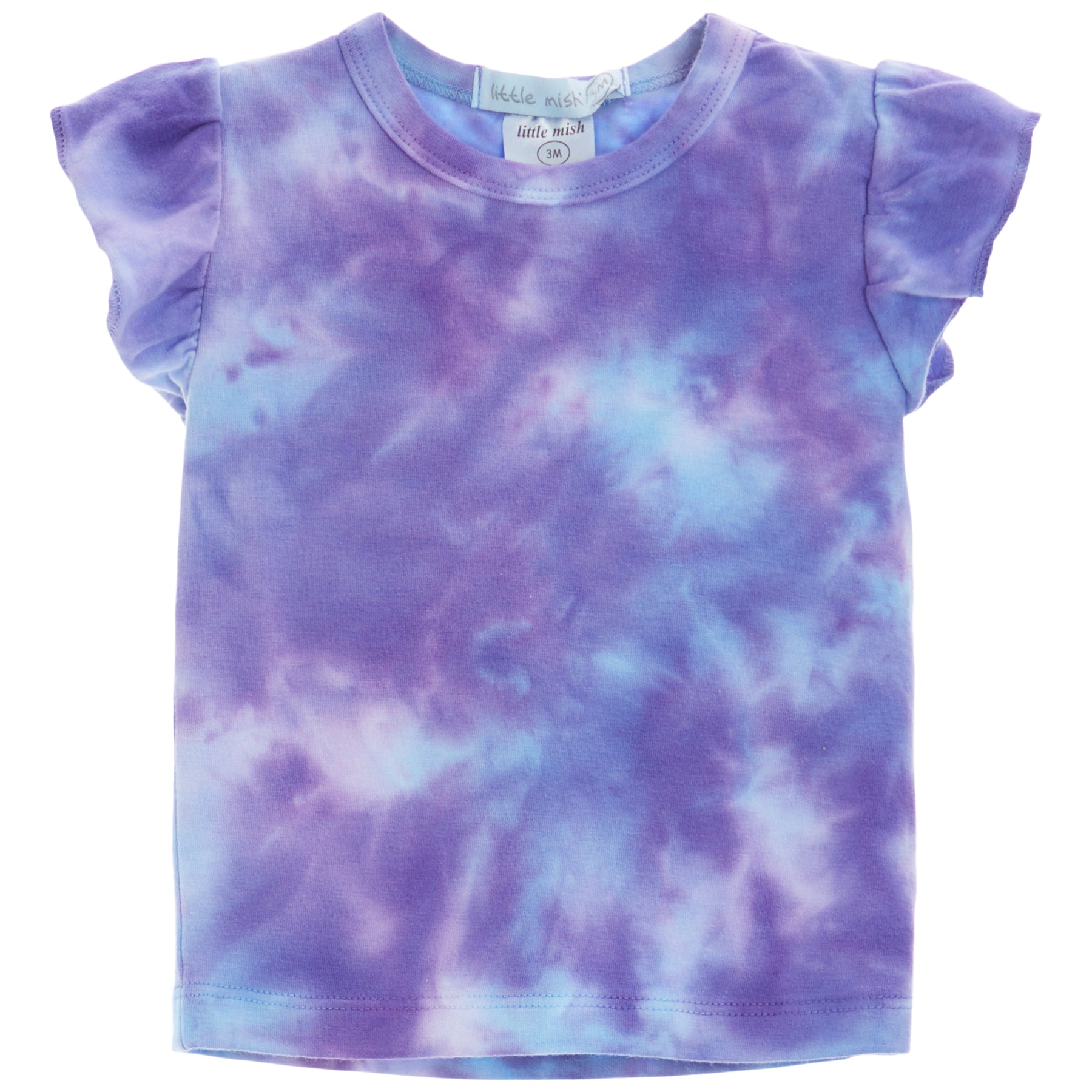 Flutter Tee & Shorts- Lilac Tie Dye