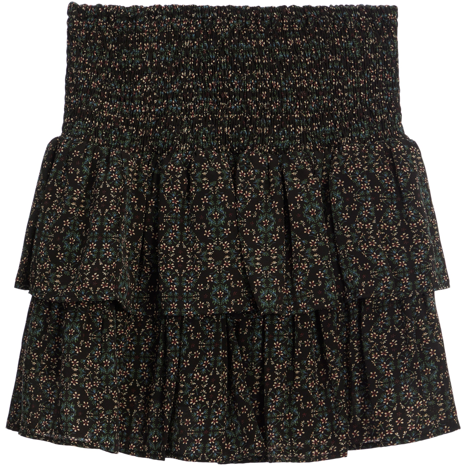 Printed Tiered Skirt