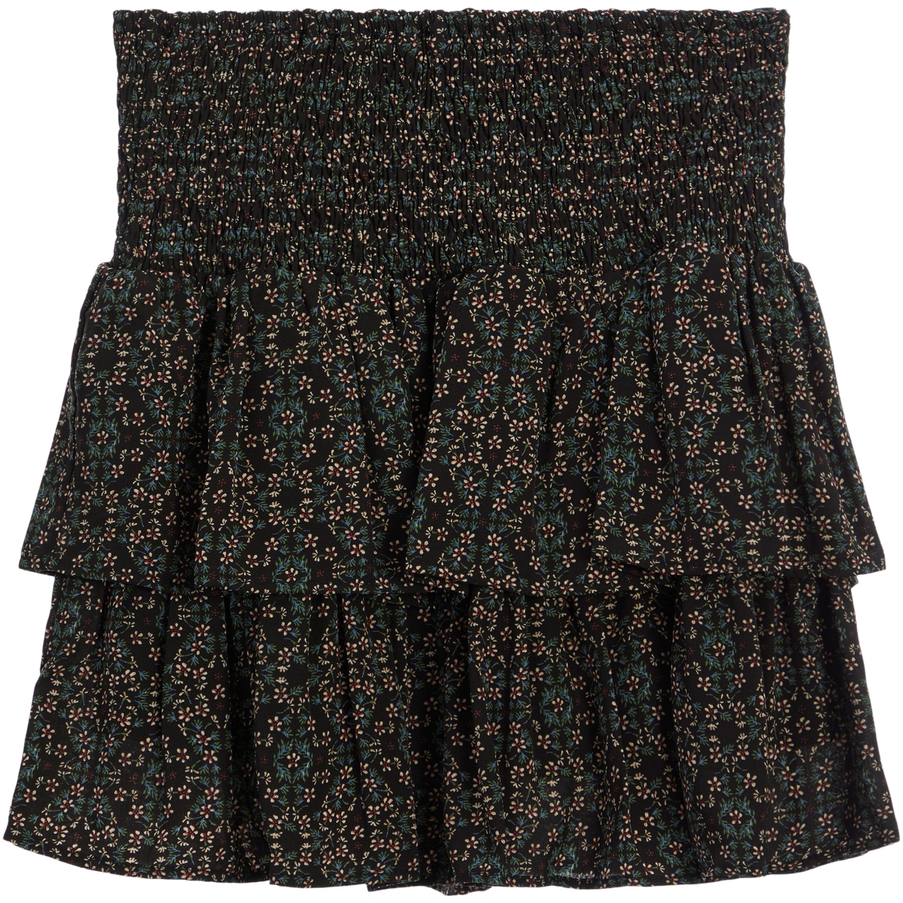 Printed Tiered Skirt