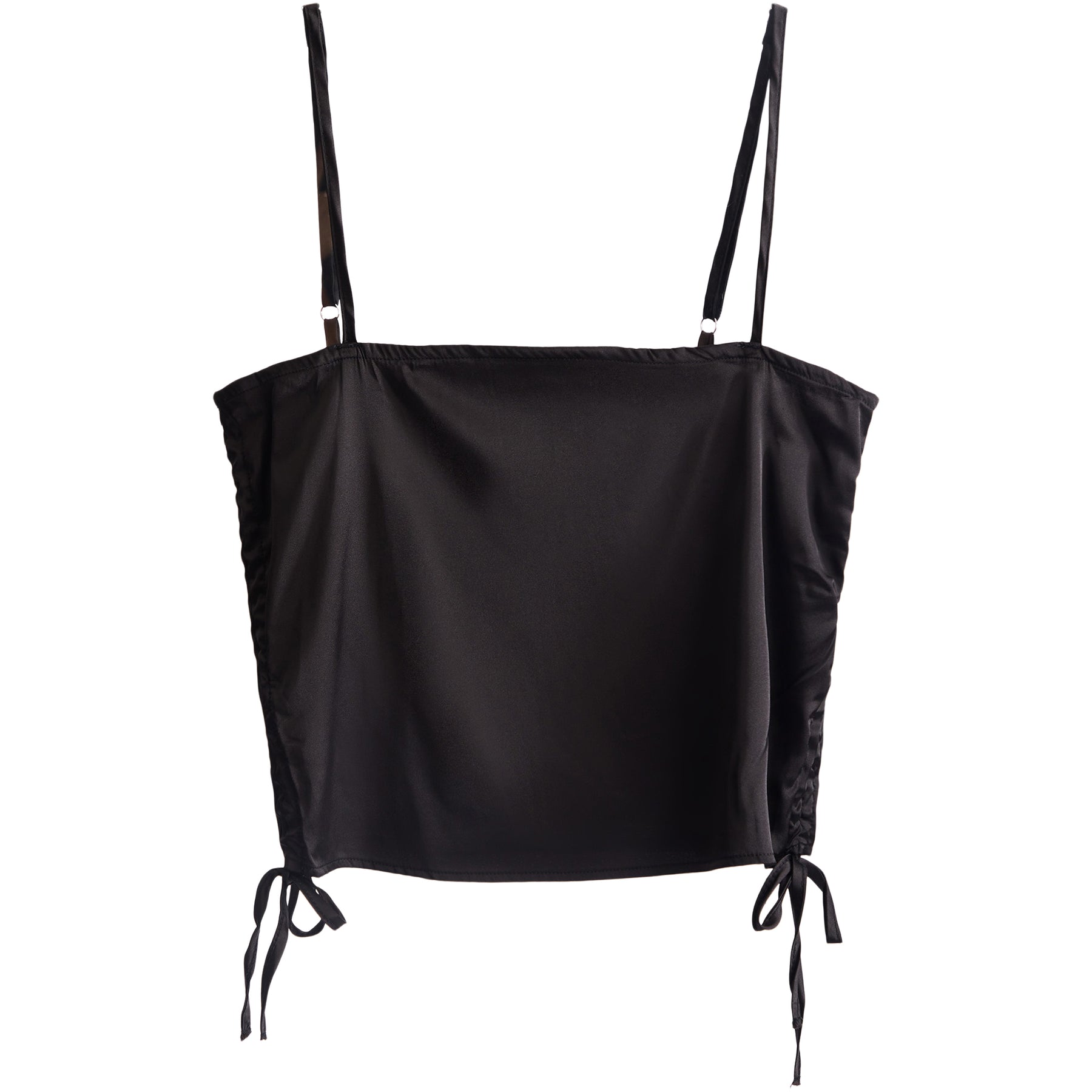 Satin Drawstring Top