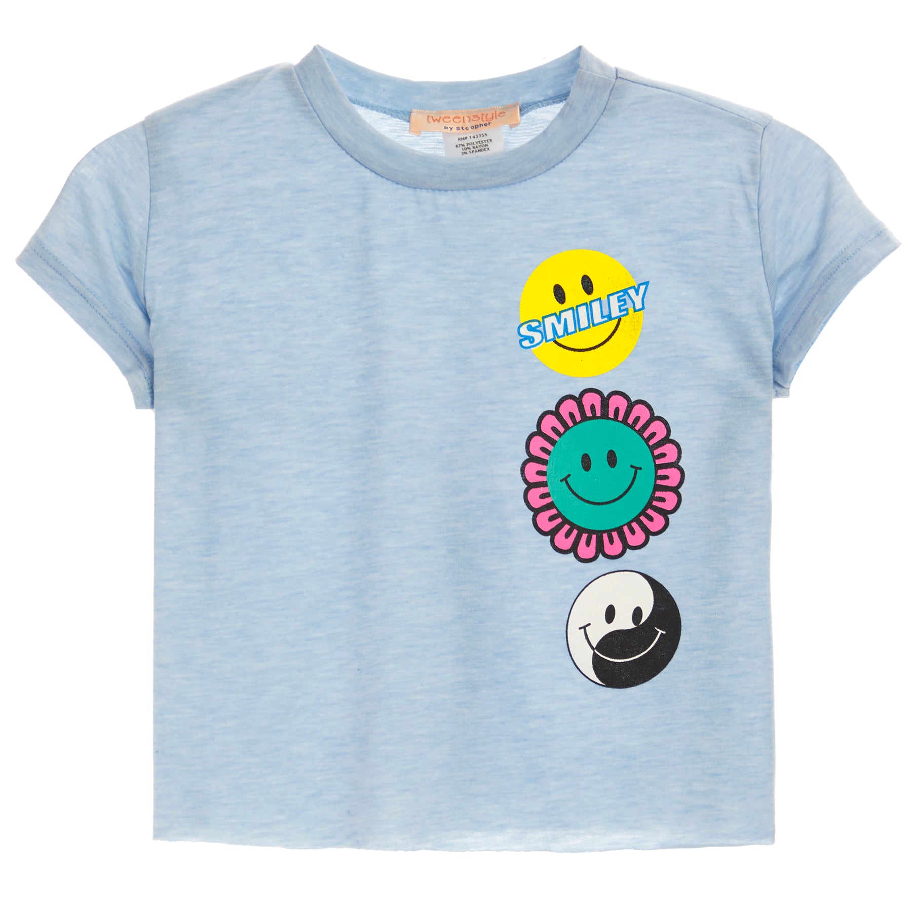 Short Sleeve Tee- 3 Happy Faces