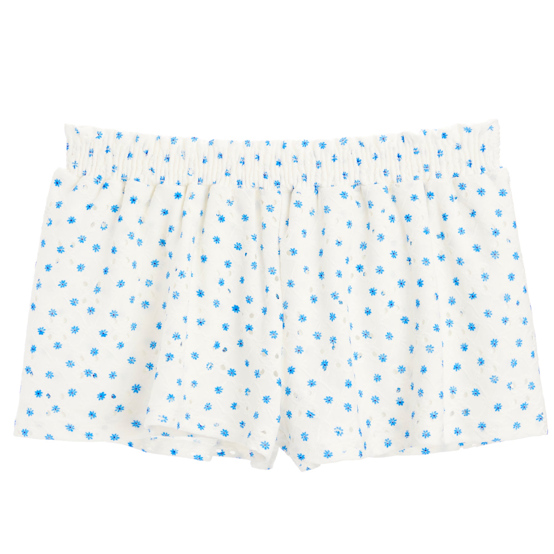 Eyelet Smocked Short