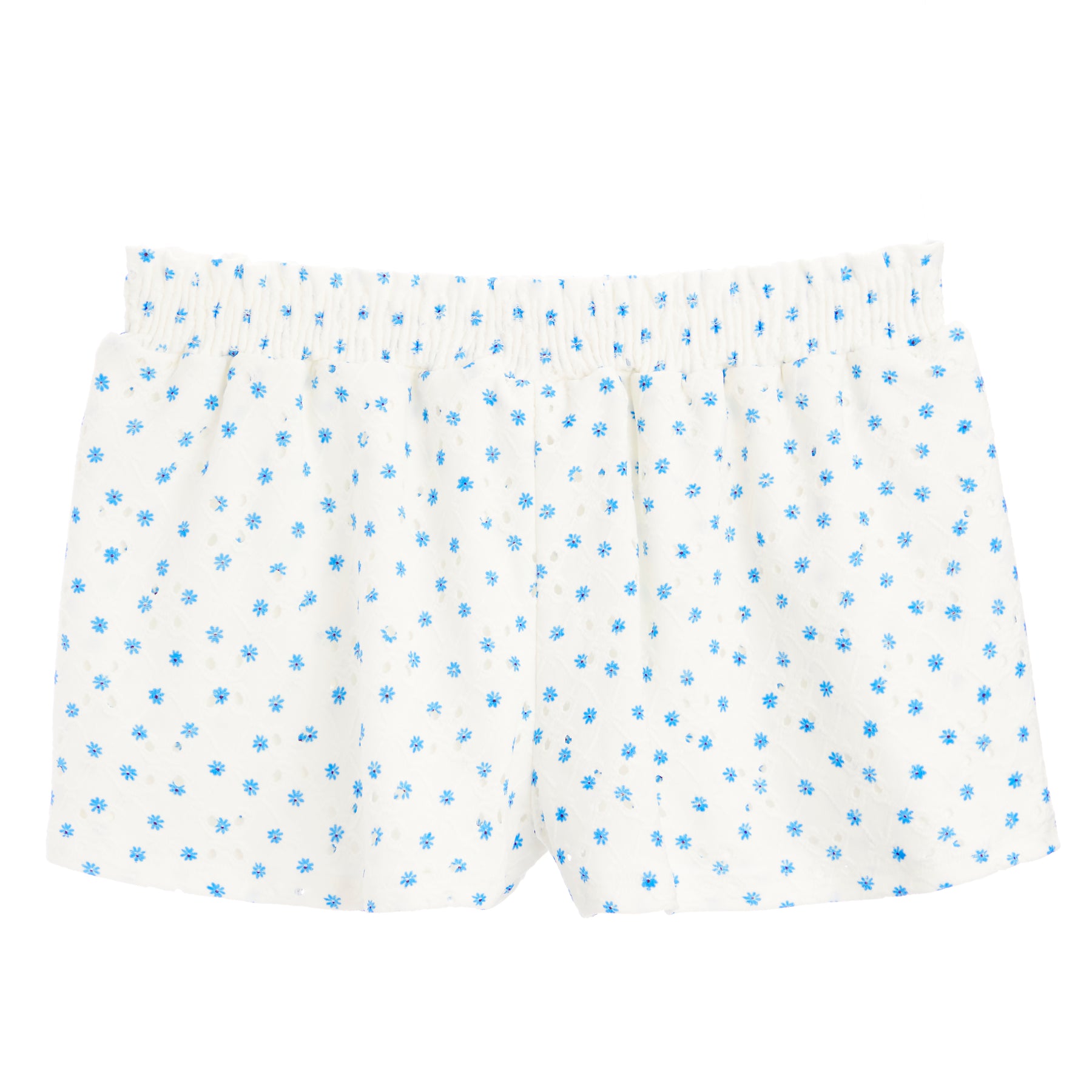 Eyelet Smocked Short