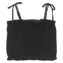 Tie Strap Gauze Tank Top