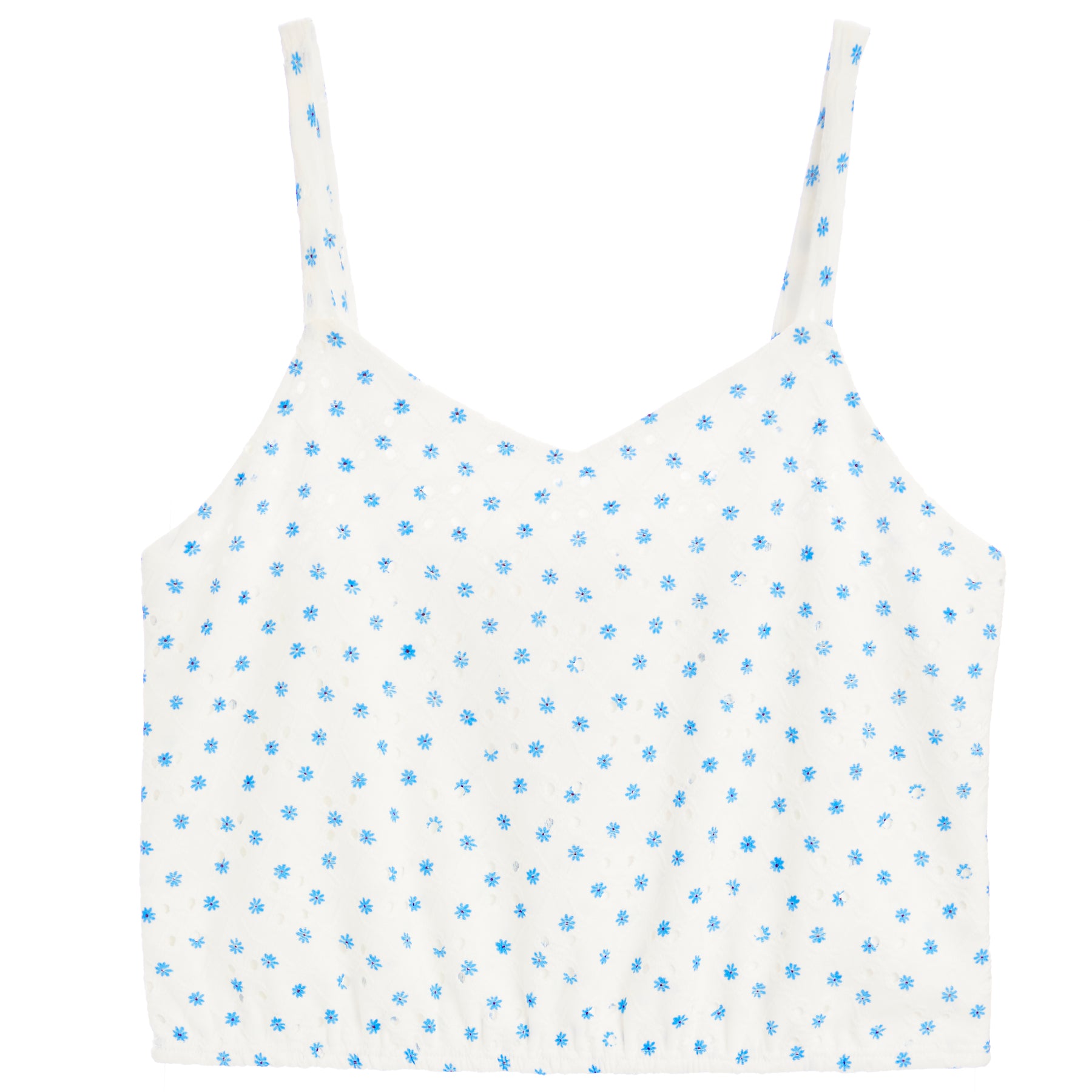 Eyelet Bubble Top